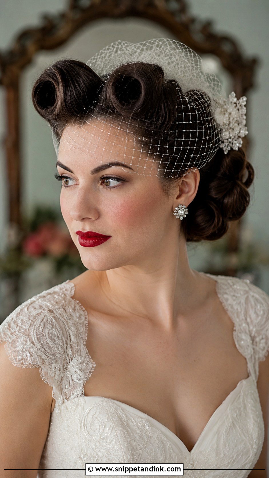 Vintage Victory Rolls - Snippet and Ink - 35 Wedding Hair Updo Ideas