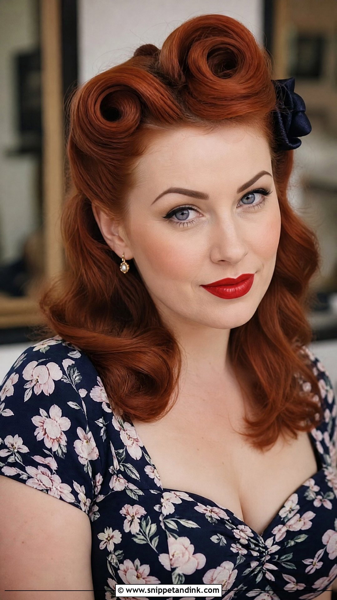 Vintage Victory Rolls - Snippet and Ink - 20 Party Wedding Hair Styles