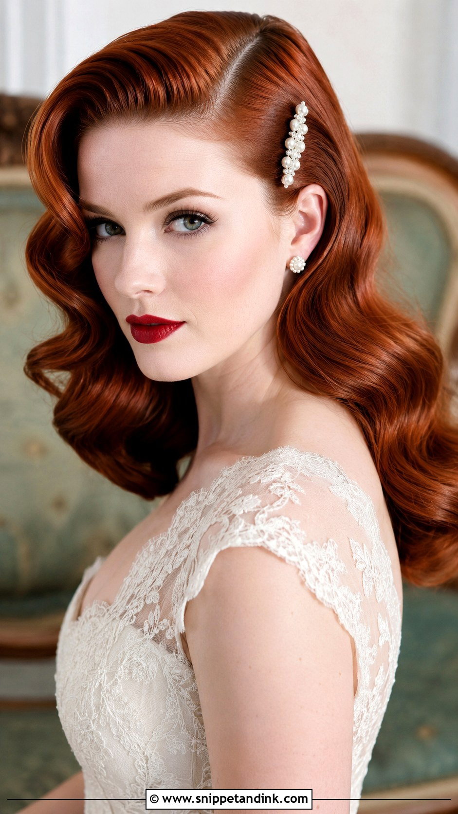 Vintage Wave Wedding Hair - Snippet and Ink - 15 Wave Hair Wedding Ideas