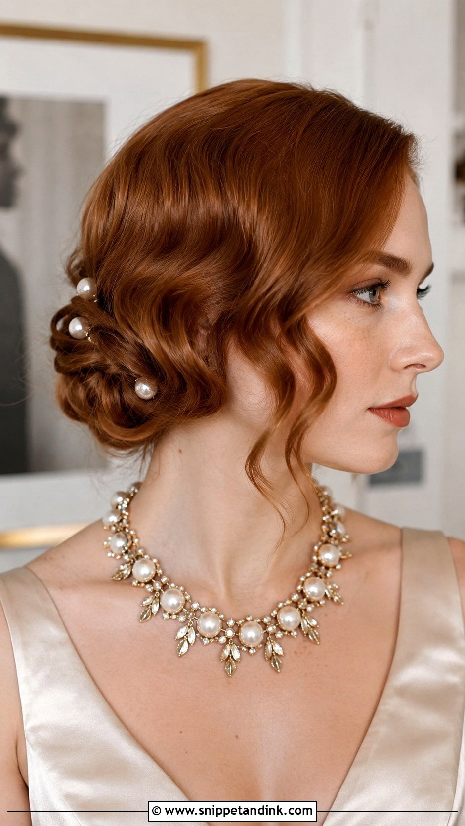 Vintage Waves Low Bun Updo - Snippet and Ink - 25 Vintage Waves Wedding Hair