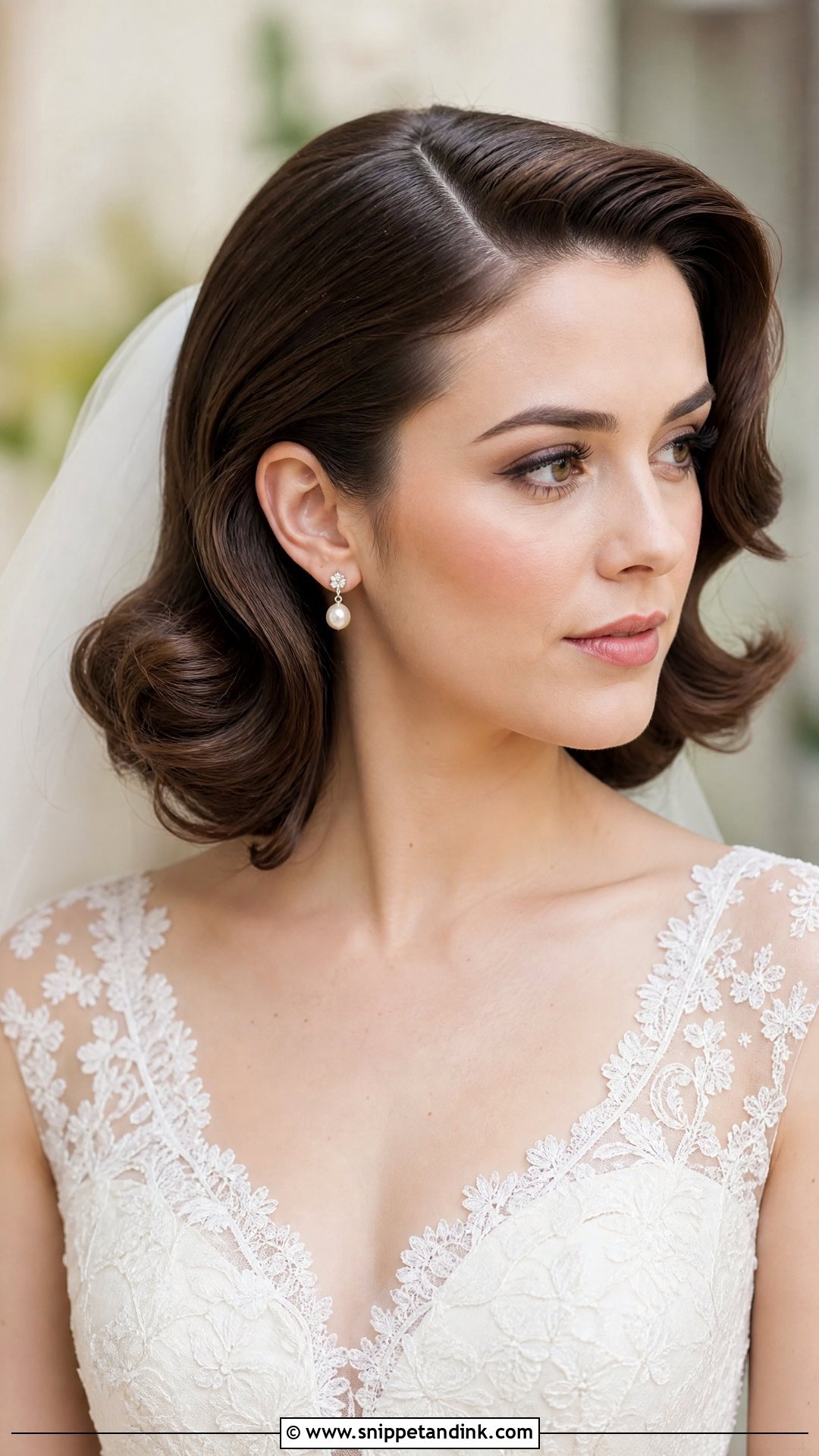 Vintage Waves Wedding Hair For Shoulder Length Hair - Snippet and Ink - 20 Simple Wedding Hairstyles for Short Hair Shoulder Length