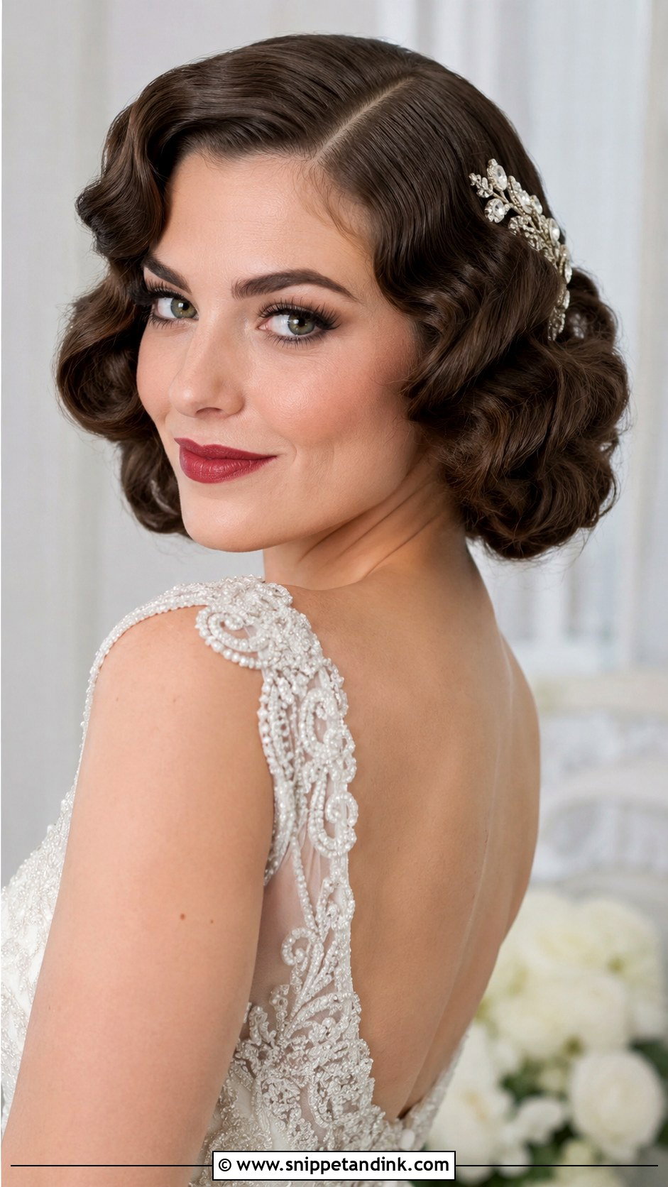 Vintage Waves Wedding Hairstyle - Snippet and Ink - 20 Spring Wedding Hair Ideas