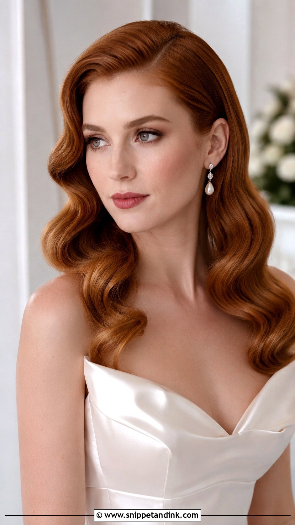 Vintage Waves Wedding Hairstyle - Snippet and Ink - 15 Wedding Hairstyle Ideas for Long Hair