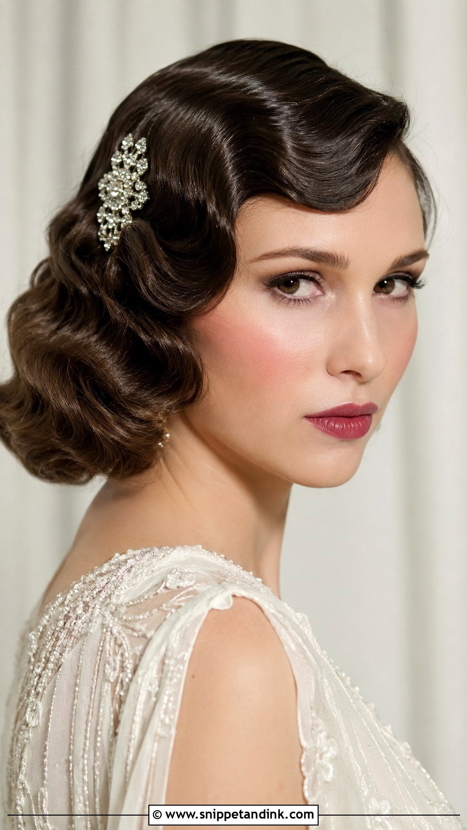 Vintage Wavy Wedding Hair - Snippet and Ink - 20 Wavy Hair Wedding Styles