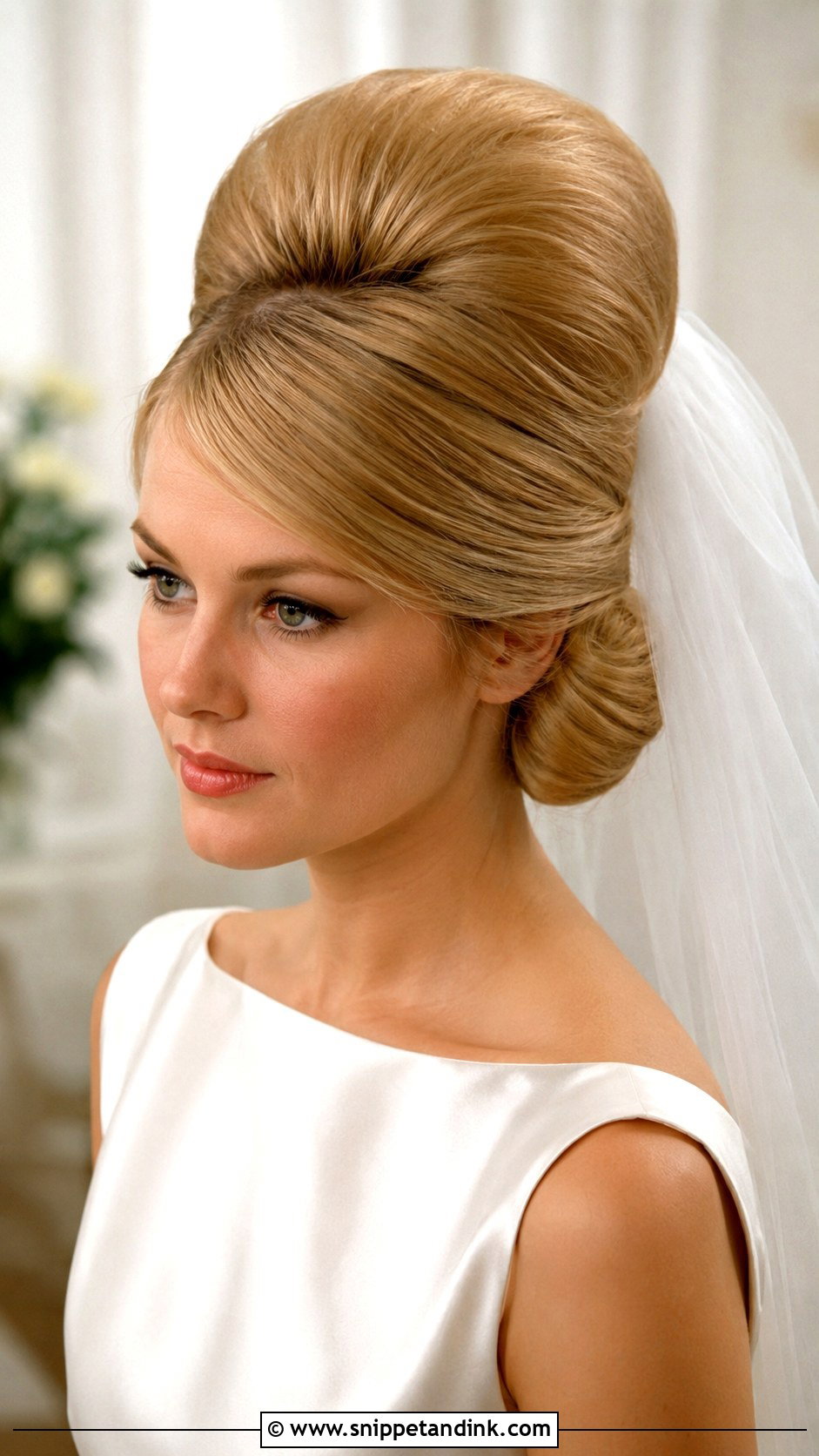 Vintage Wedding Beehive Updo - Snippet and Ink - 15 Vintage Wedding Hair Updo Ideas