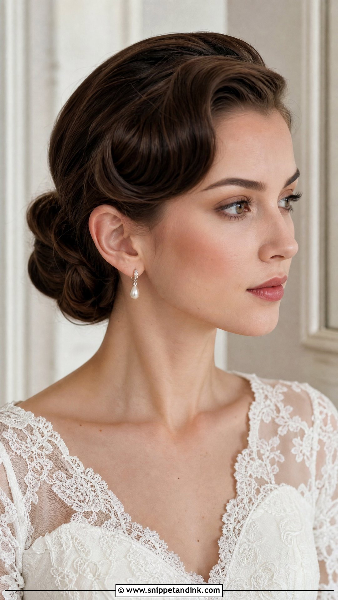 Vintage Wedding Bun For Long Hair - Snippet and Ink - 20 Wedding Buns for Long Hair