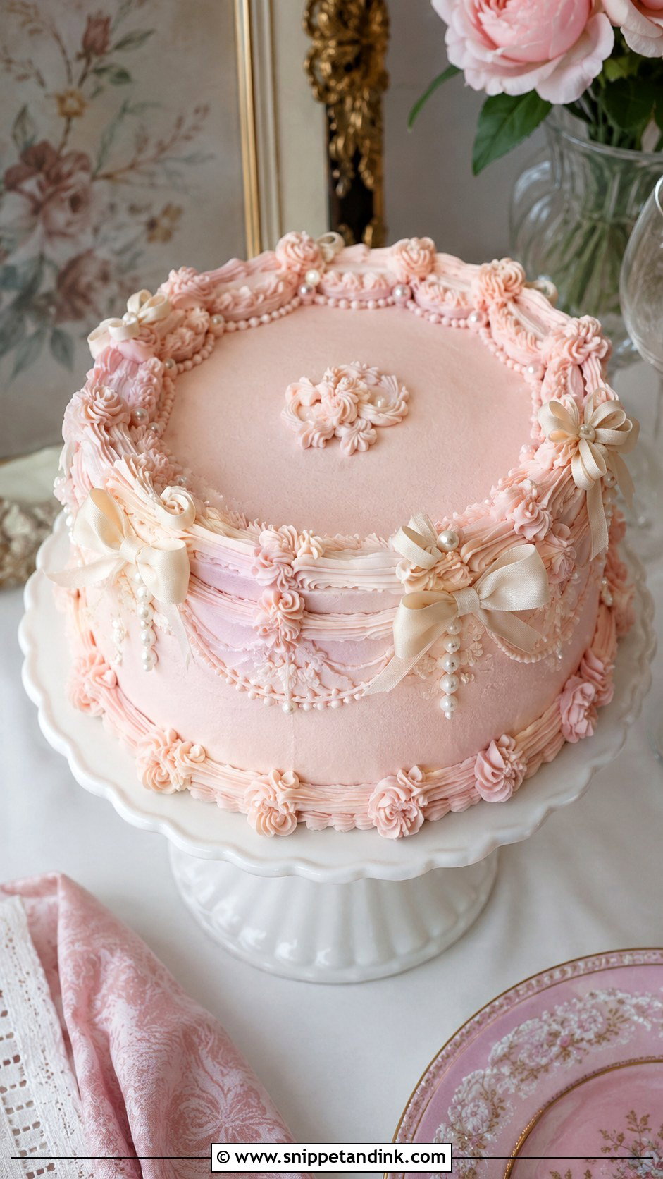 Vintage Wedding Cake - Snippet and Ink - 20 Homemade Wedding Cake Ideas