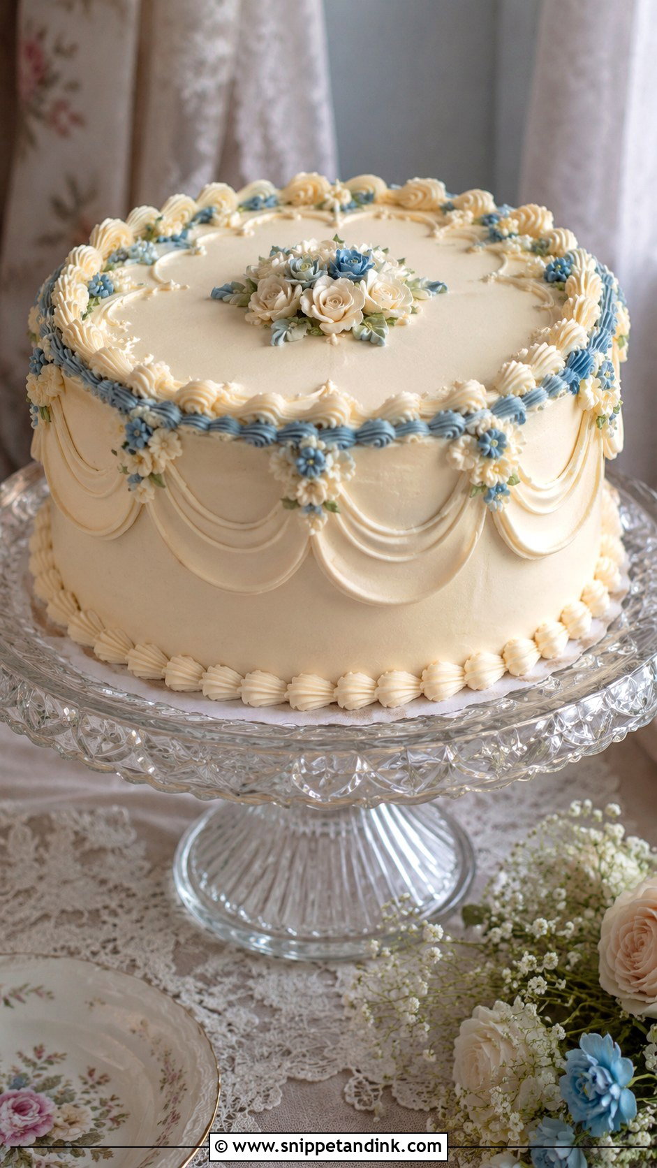 Vintage Wedding Cake - Snippet and Ink - 20 Non Tiered Wedding Cake Ideas