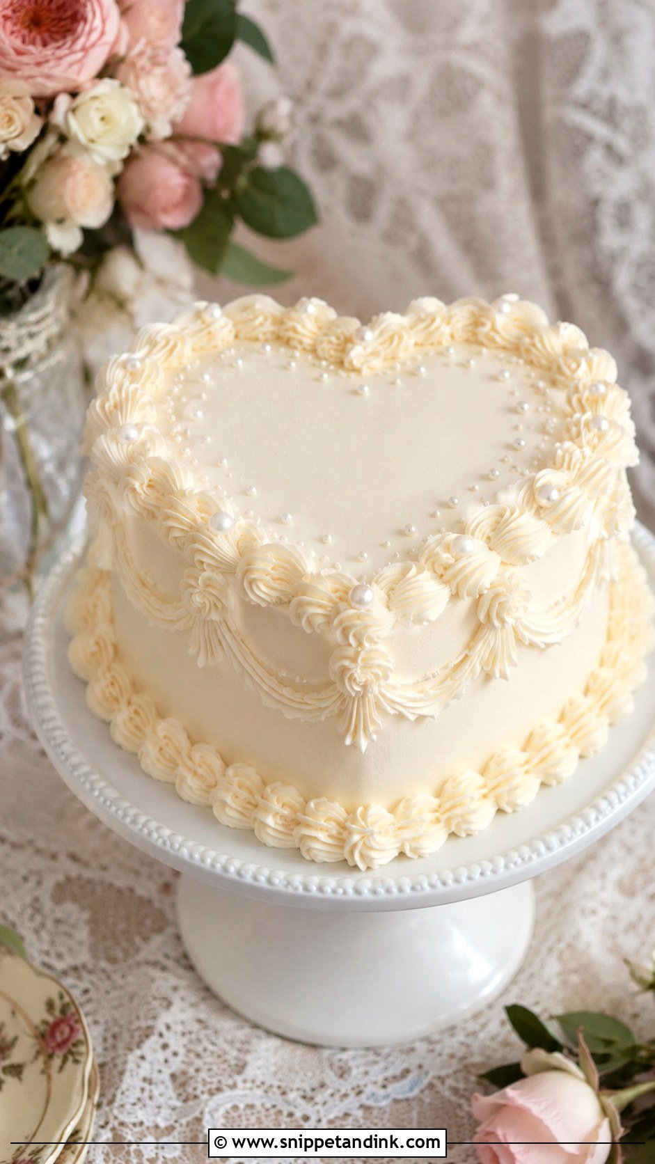 Vintage Wedding Cake - Snippet and Ink - 20 Simple Deco Cake Ideas for Wedding