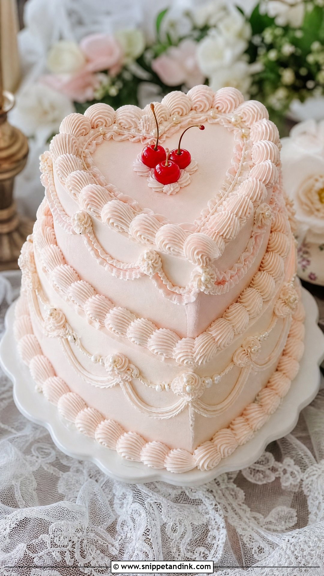 Vintage Wedding Cake - Snippet and Ink - 30 Aesthetic Cake Inspo Ideas for Wedding