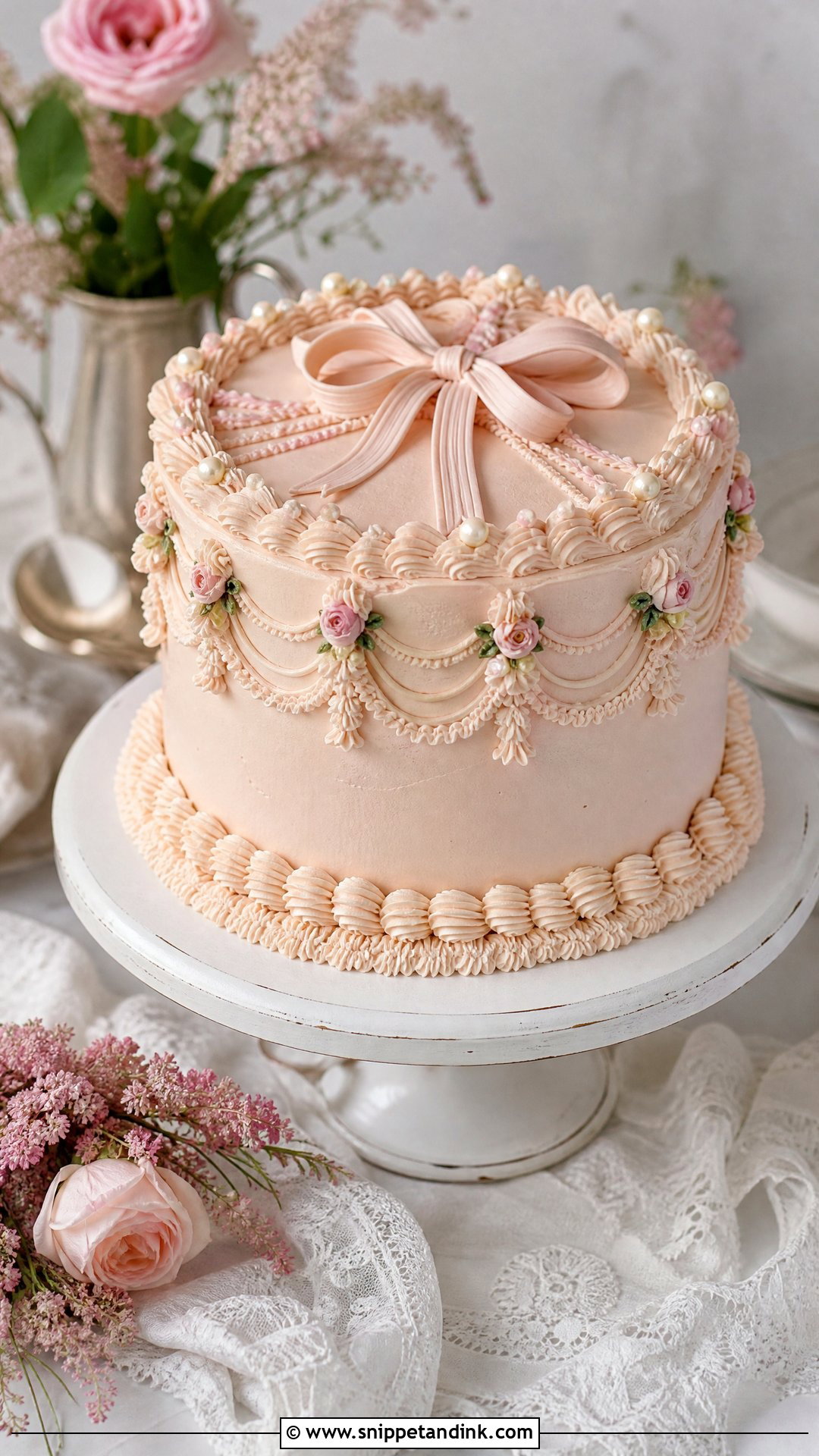 Vintage Wedding Cake - Snippet and Ink - 35 Wedding Cake Designs