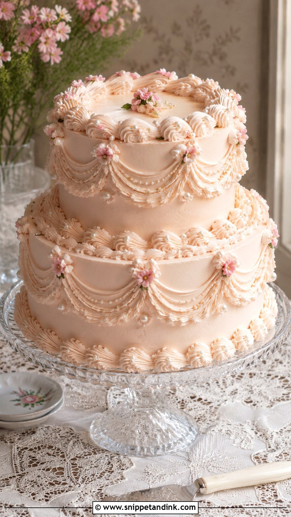 Vintage Wedding Cake - Snippet and Ink - 20 Cute Cake Ideas for Wedding