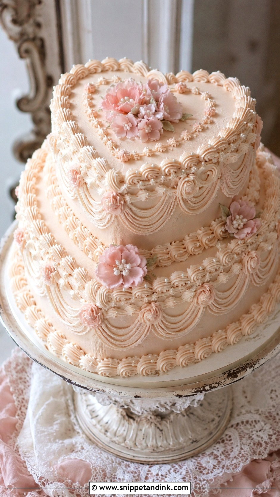 Vintage Wedding Cake - Snippet and Ink - 20 Different Cake Ideas for Wedding