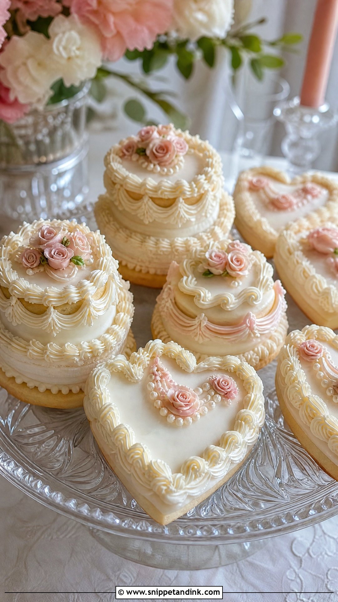 Vintage Wedding Cake Cookies - Snippet and Ink - 20 Wedding Cake Cookies