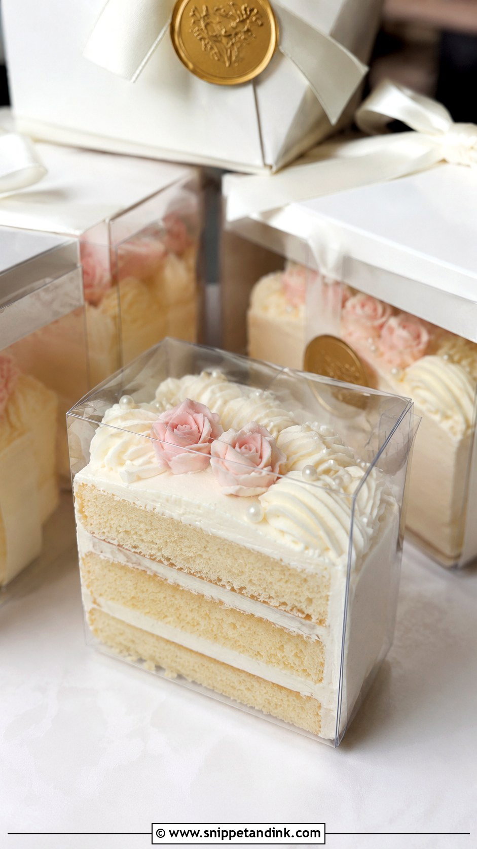 Vintage Wedding Cake Slices - Snippet and Ink - 20 Wedding Cake Souvenir Ideas