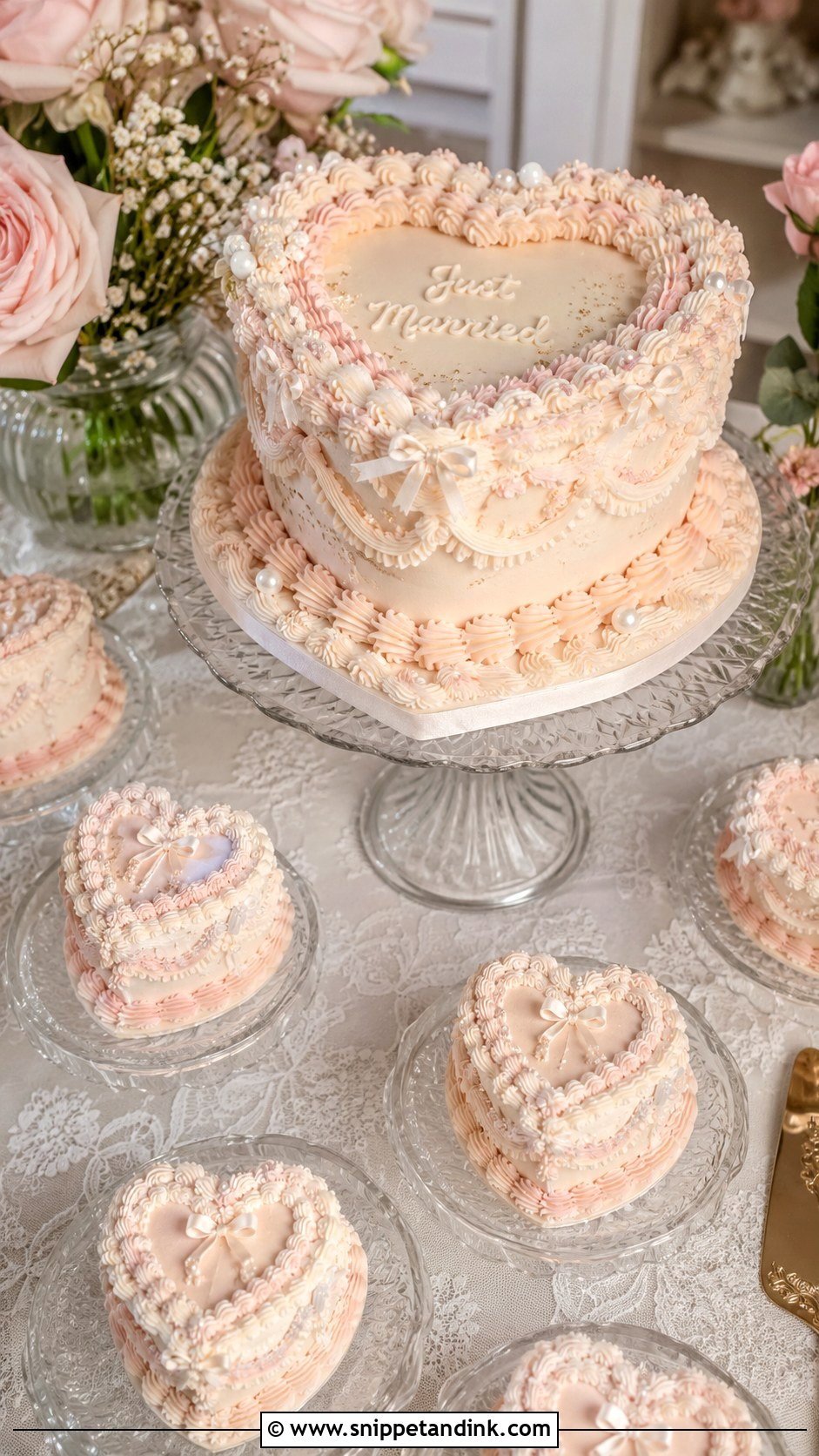 Vintage Wedding Cake With Mini Cakes - Snippet and Ink - 25 Wedding Cake with Mini Cakes
