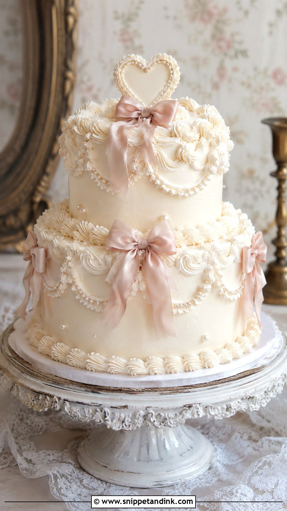 Vintage Wedding Cake - Snippet and Ink - 20 Cakes with Pictures for Wedding
