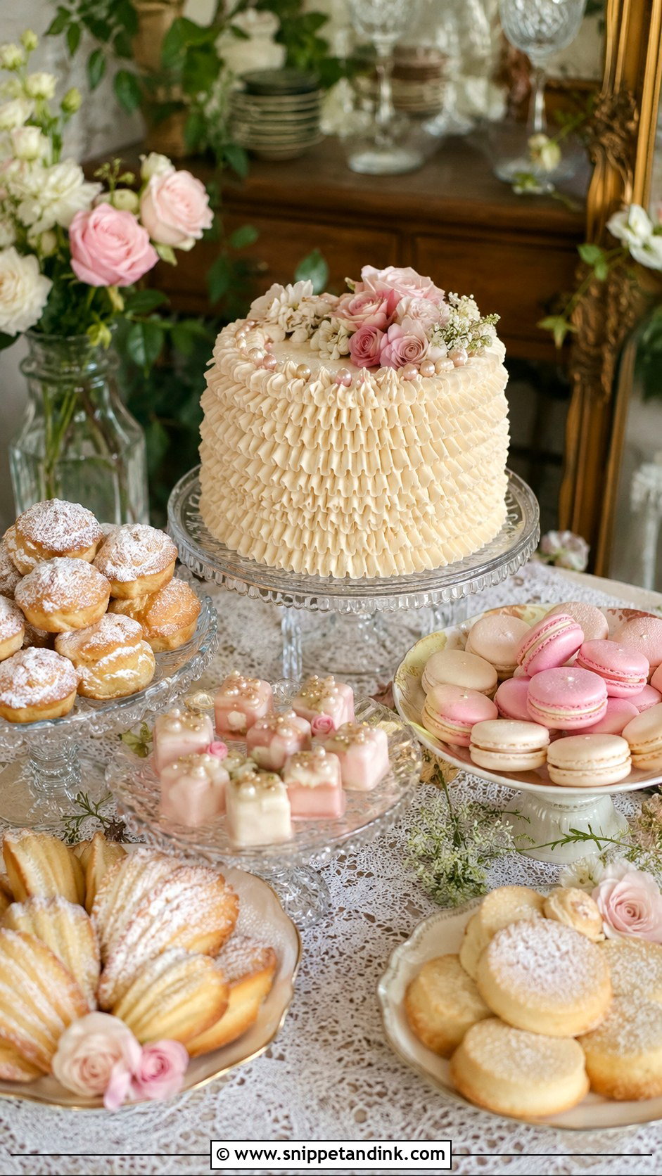 Vintage Wedding Dessert Table - Snippet and Ink - 20 Assorted Wedding Dessert Table Ideas