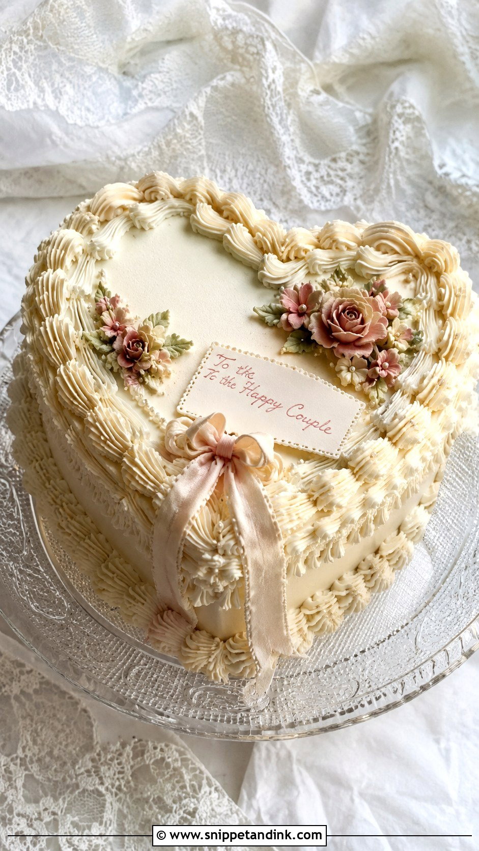 Vintage Wedding Gift Cake - Snippet and Ink - 20 Gift Cake Design Ideas for Wedding