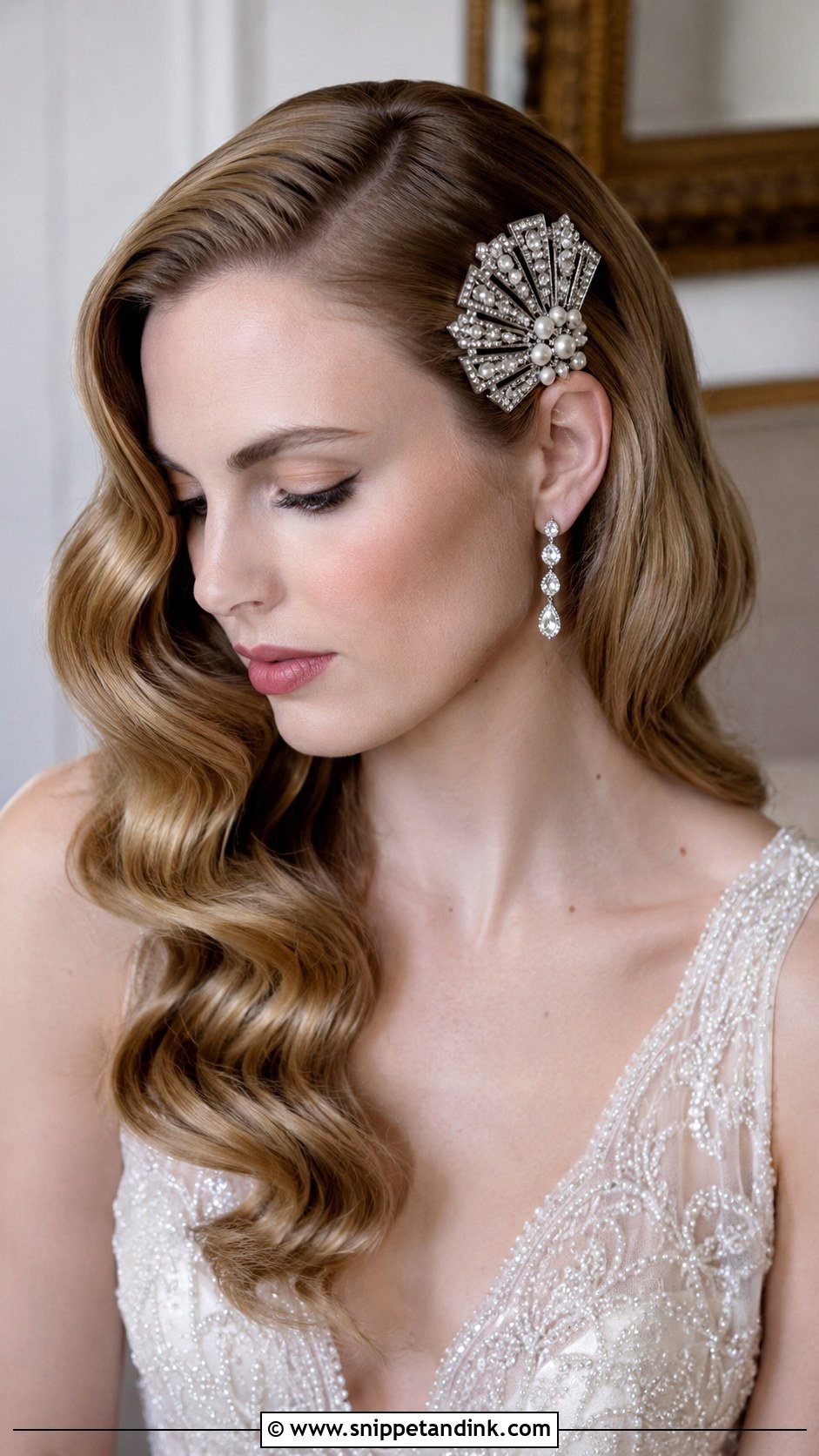 Vintage Wedding Hair Clip - Snippet and Ink - 15 Wedding Hair Clip Ideas