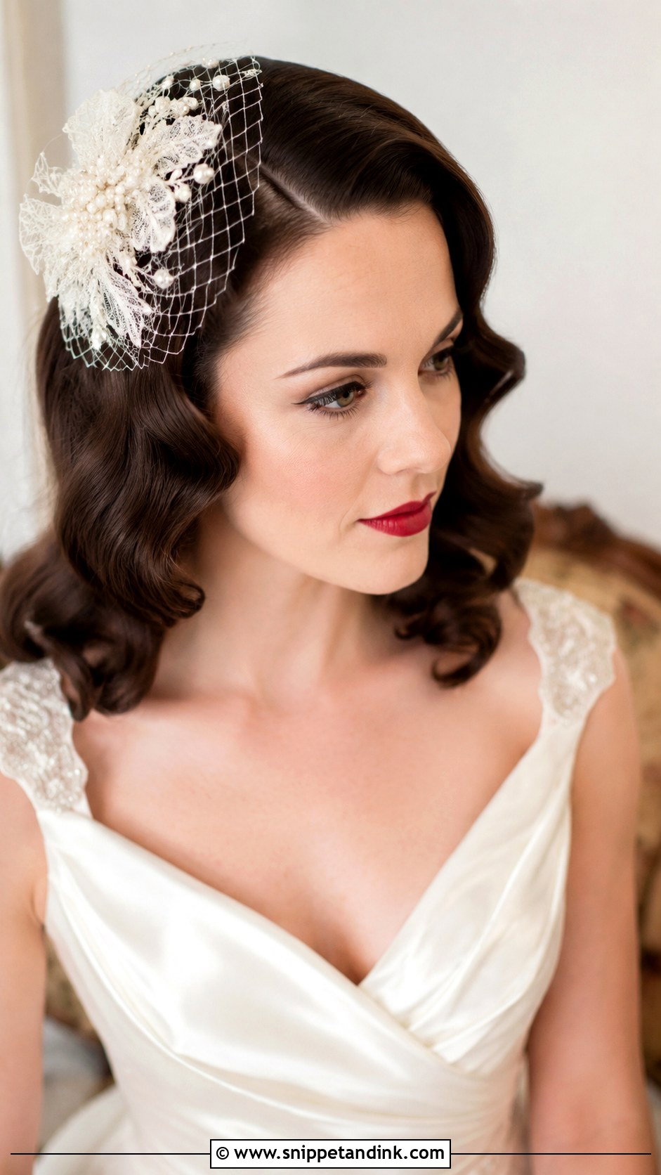 Vintage Wedding Hair Fascinator - Snippet and Ink - 15 Wedding Hair Fascinator Ideas