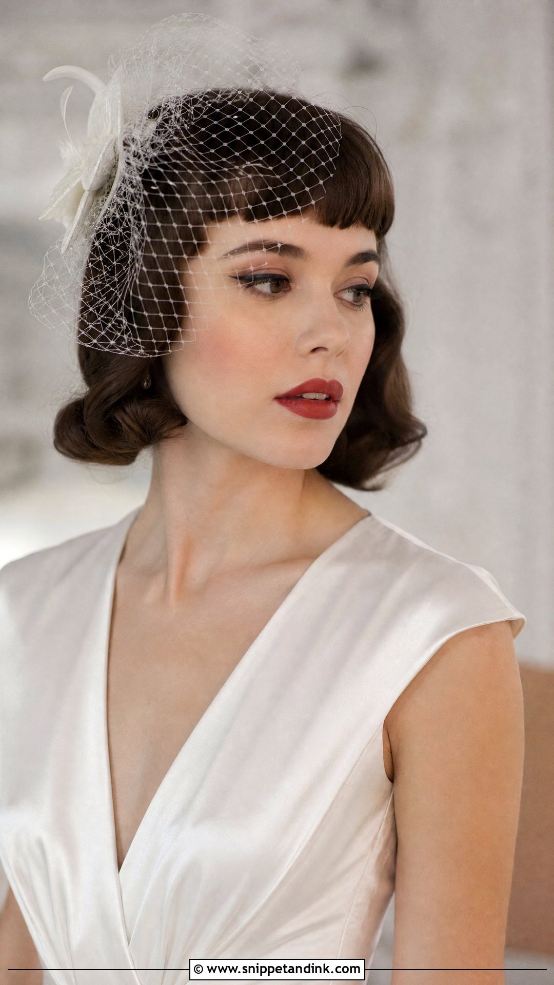Vintage Wedding Hair With Bangs - Snippet and Ink - 15 Bride Hairstyles Bangs