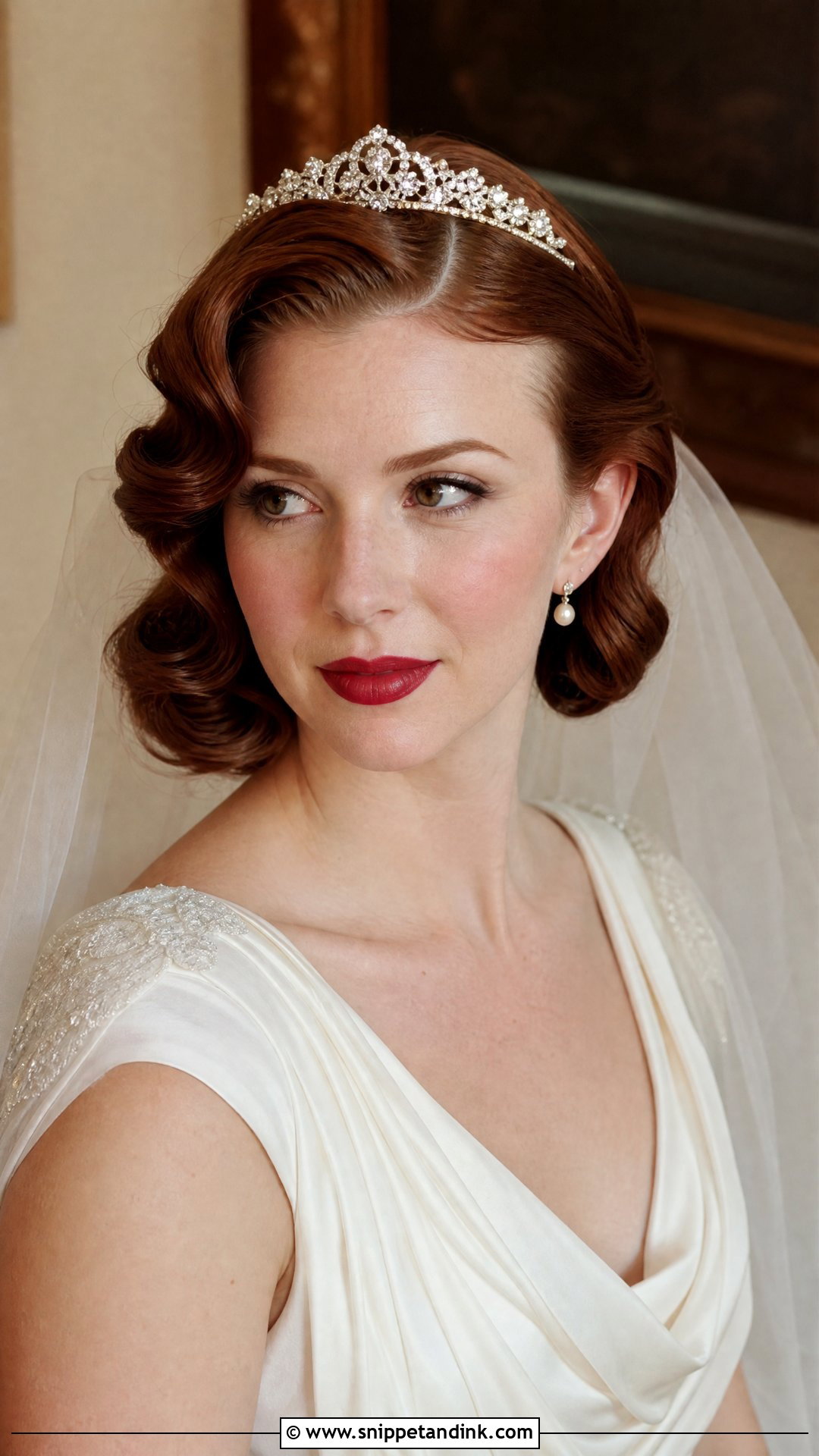Vintage Wedding Hair With Tiara - Snippet and Ink - 20 Wedding Hairstyle with Tiara Ideas