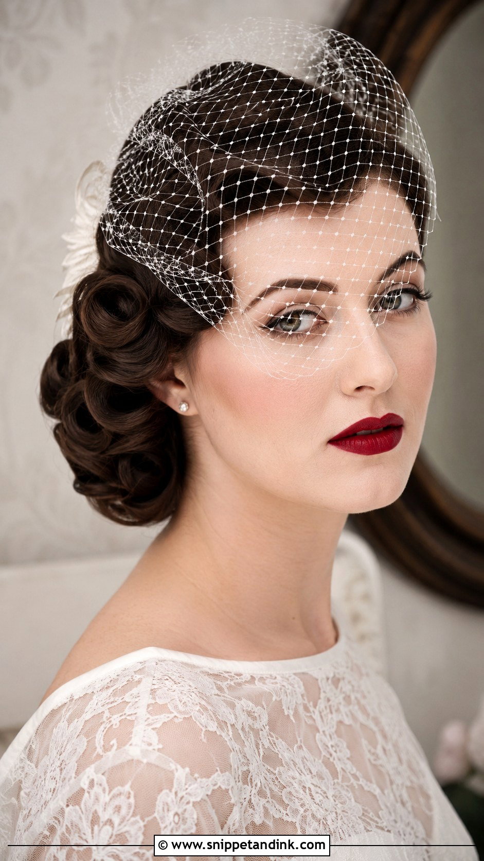 Vintage Wedding Hairstyle - Snippet and Ink - 25 Wedding Bridal Hair Ideas