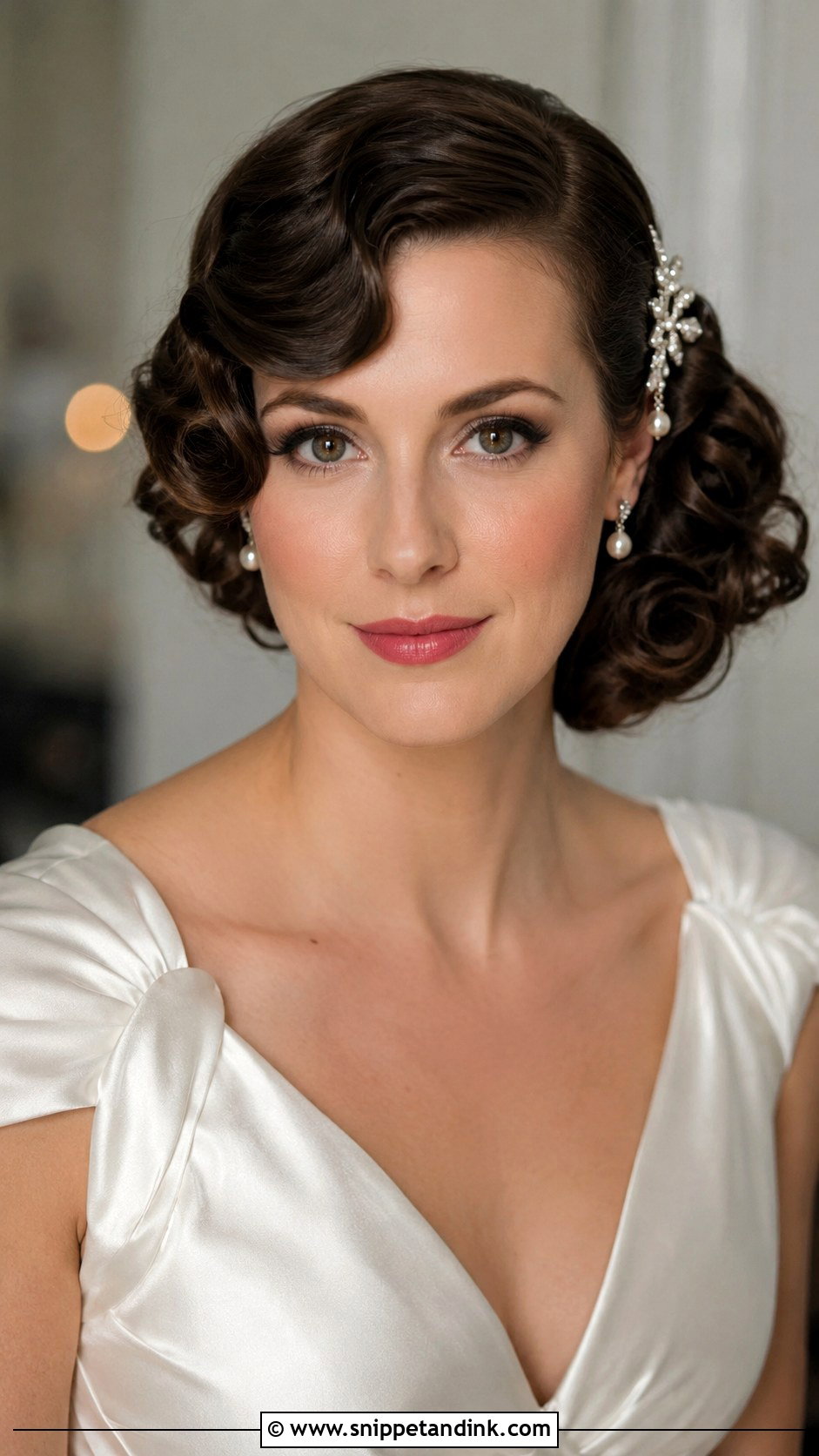 Vintage Wedding Hairstyle Front View - Snippet and Ink - 20 Wedding Hair Front View Ideas