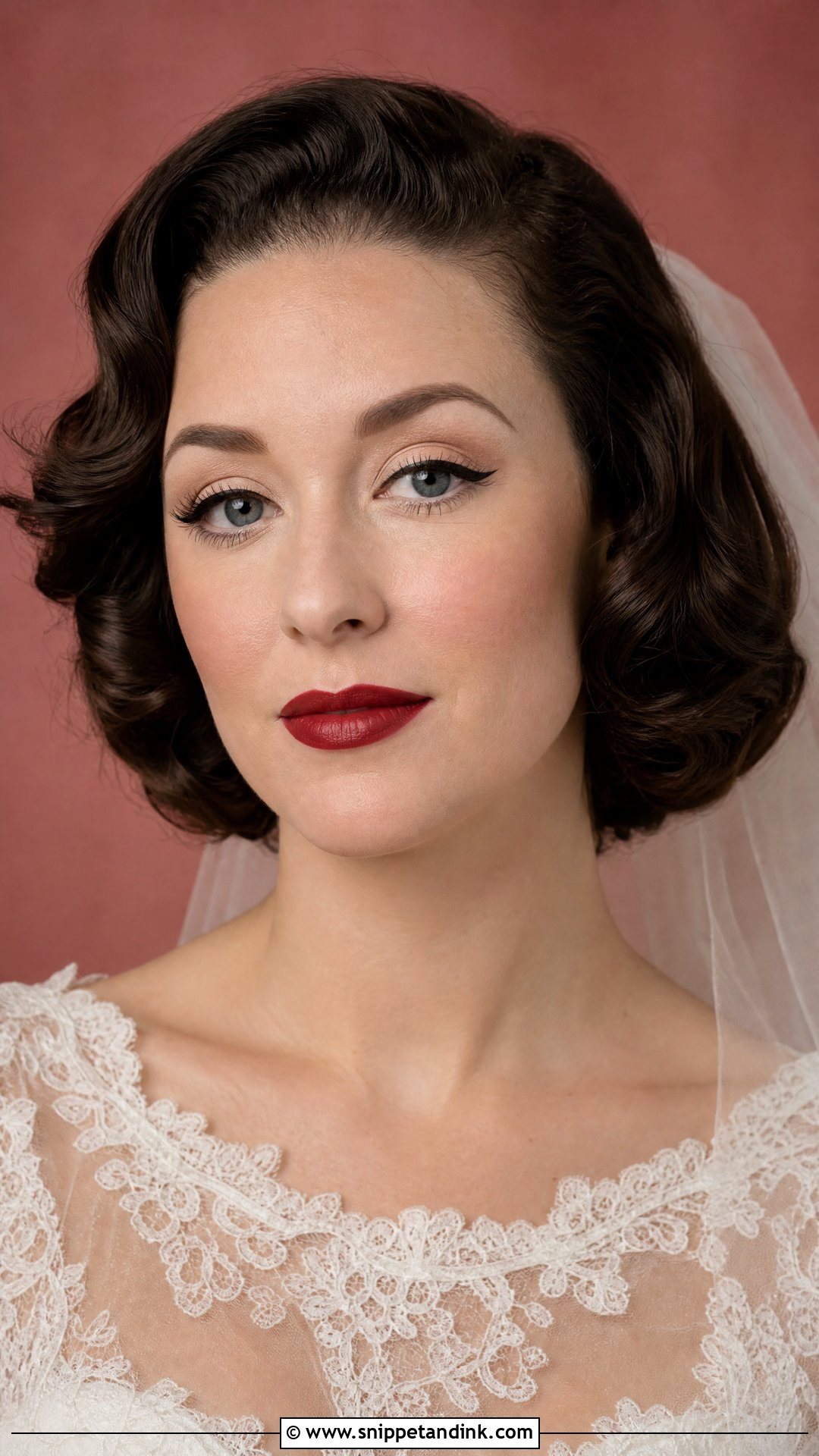 Vintage Wedding Makeup Red Lip - Snippet and Ink - 20 Wedding Makeup Red Lips