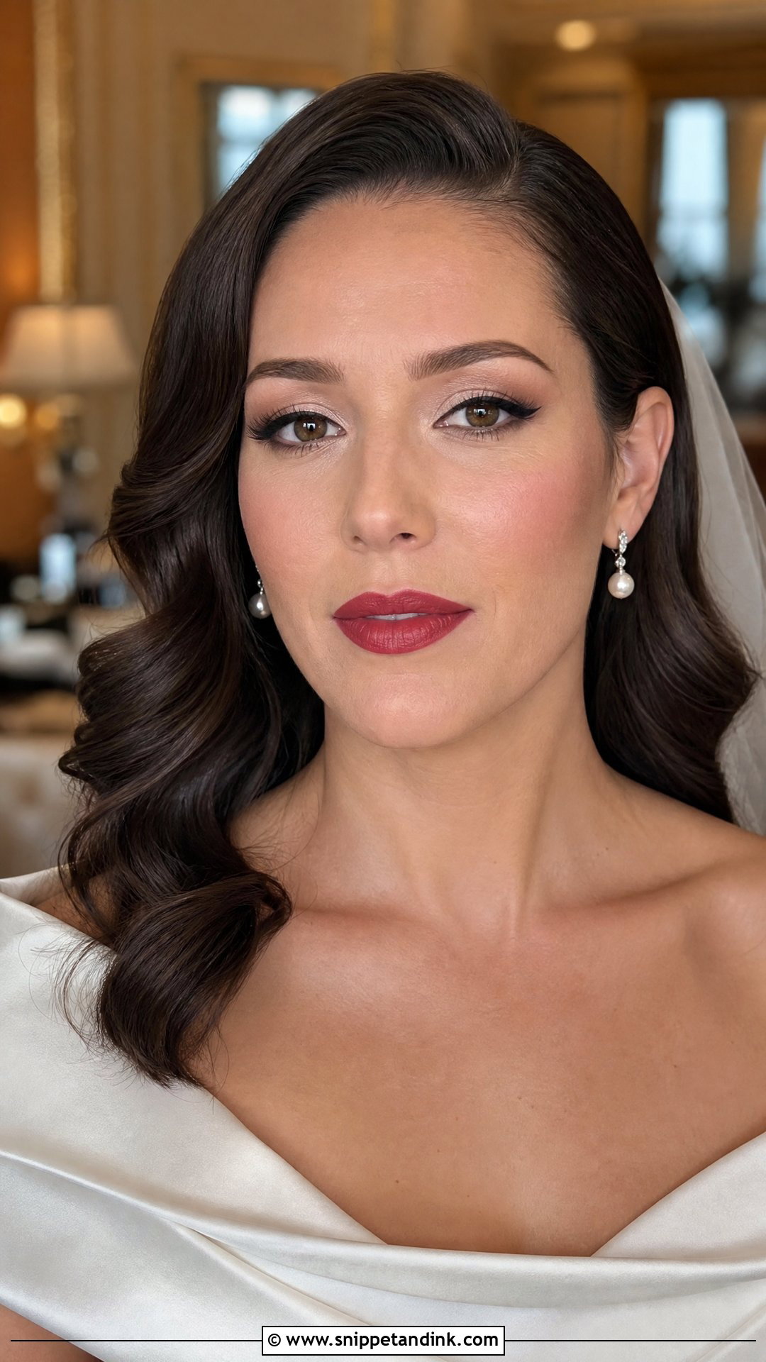 Vintage Wedding Makeup With Matte Skin - Snippet and Ink - 25 Vintage Wedding Makeup Ideas