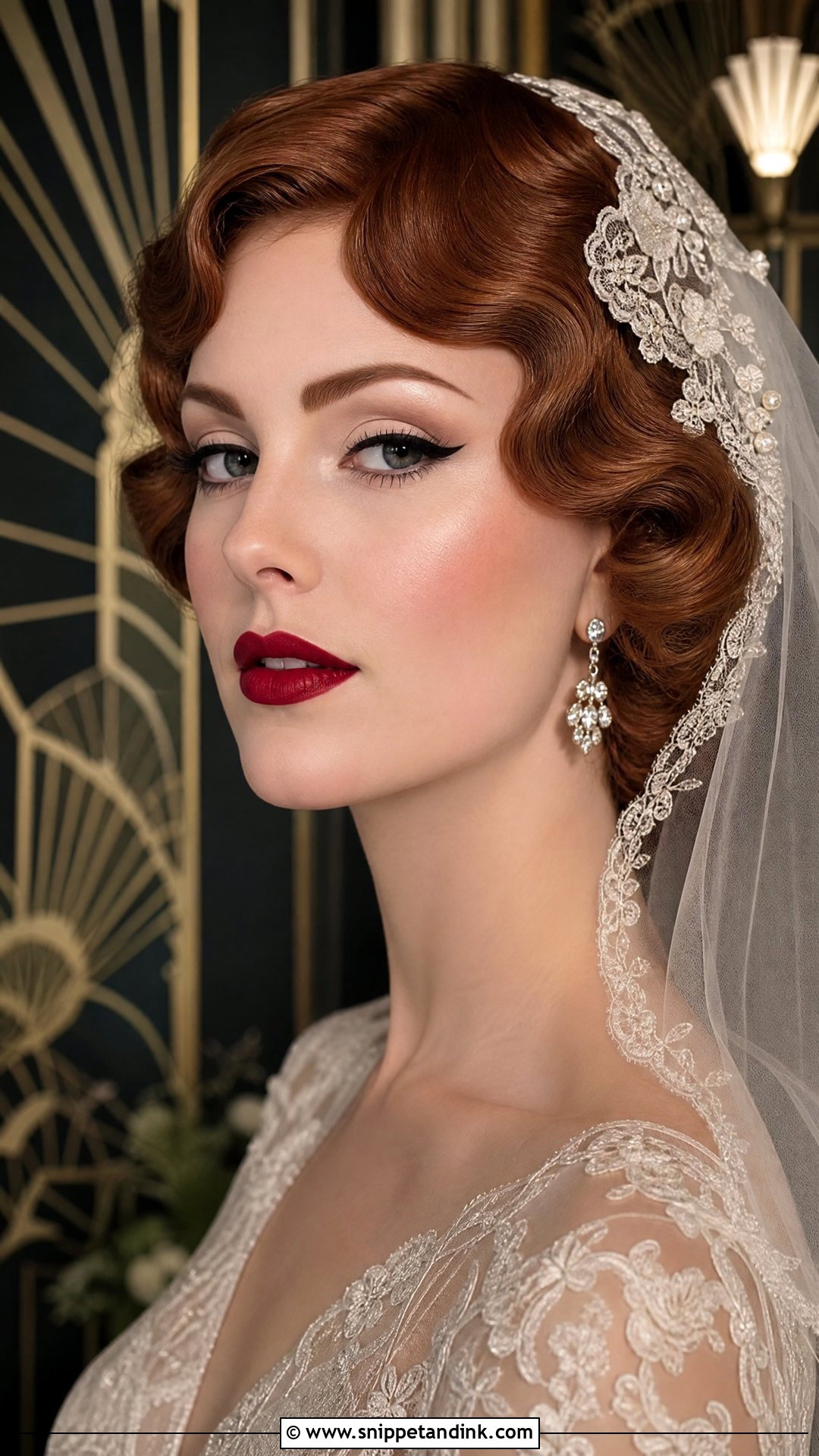 Vintage Wedding Makeup With Red Lips - Snippet and Ink - 20 Wedding Makeup with Red Lips
