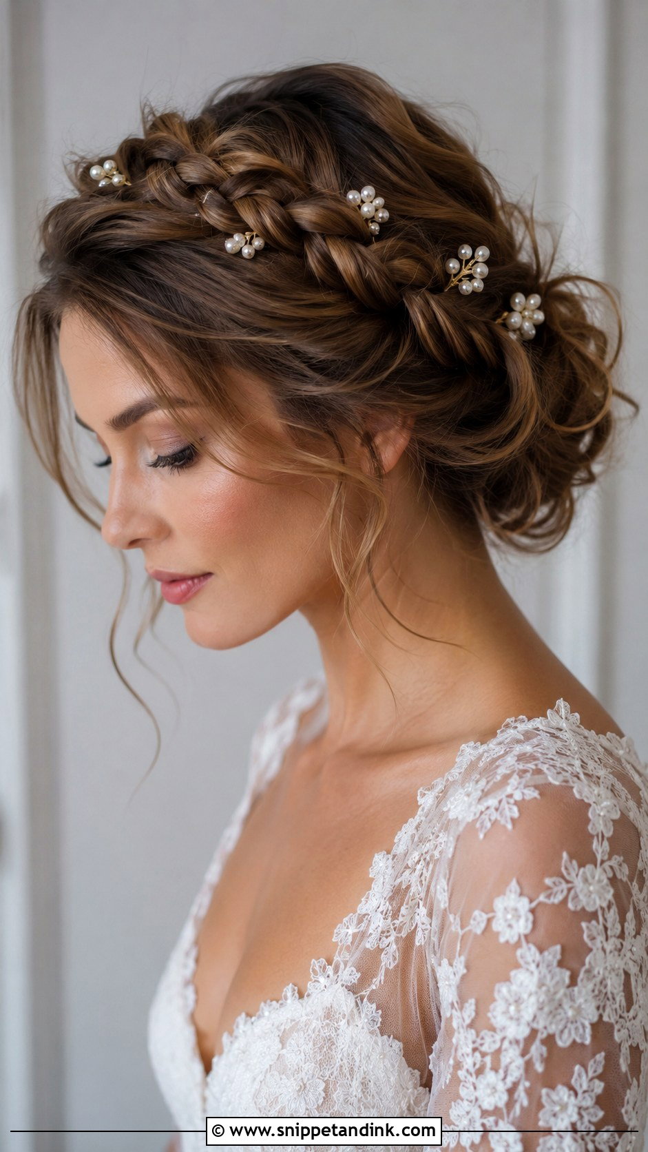 Vintage Wedding Rolled Low Bun - Snippet and Ink - 15 Vintage Wedding Hair Updo Ideas