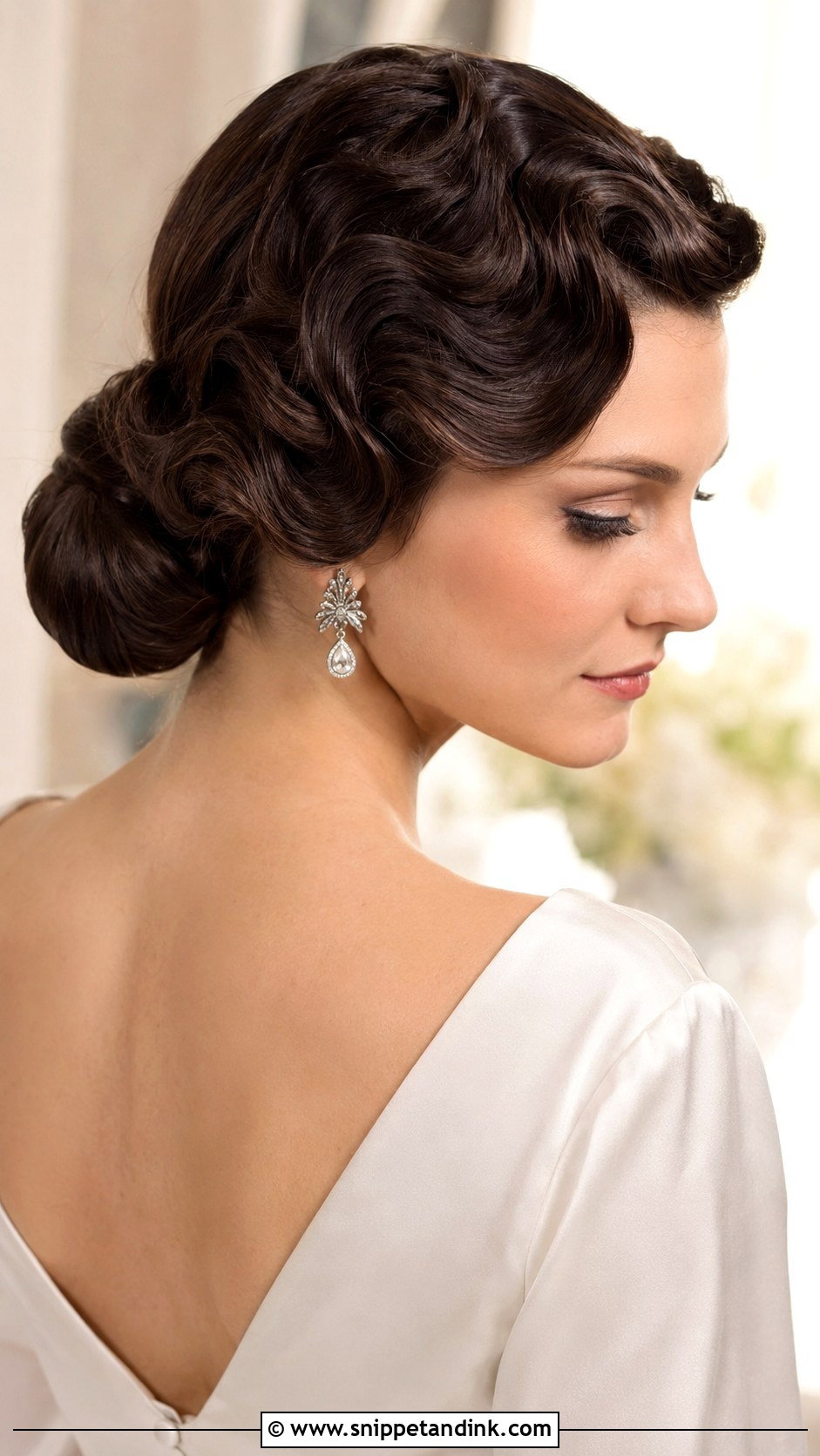 Vintage Wedding Updo For Long Hair - Snippet and Ink - 20 Long Hair Wedding Updo Ideas