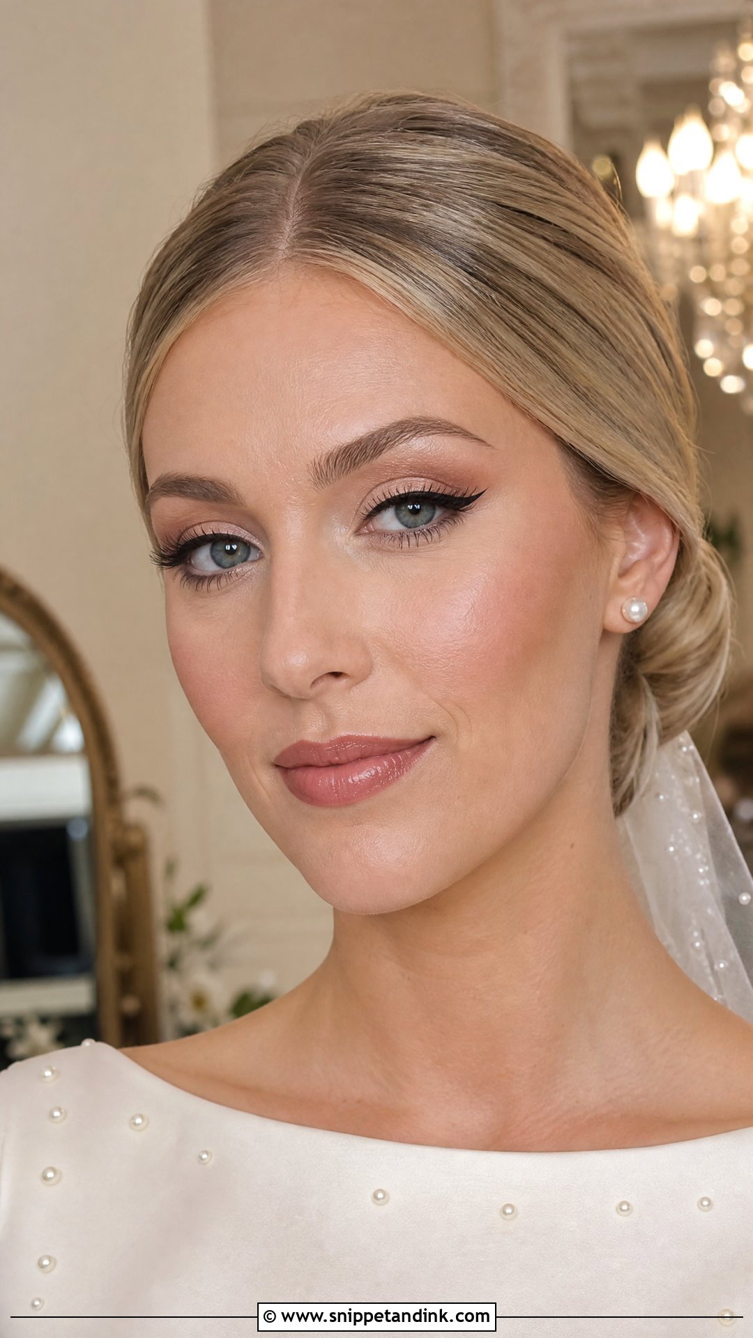 Vintage Winged Liner Bridal Makeup - Snippet and Ink - 25 Vintage Bridal Makeup Ideas