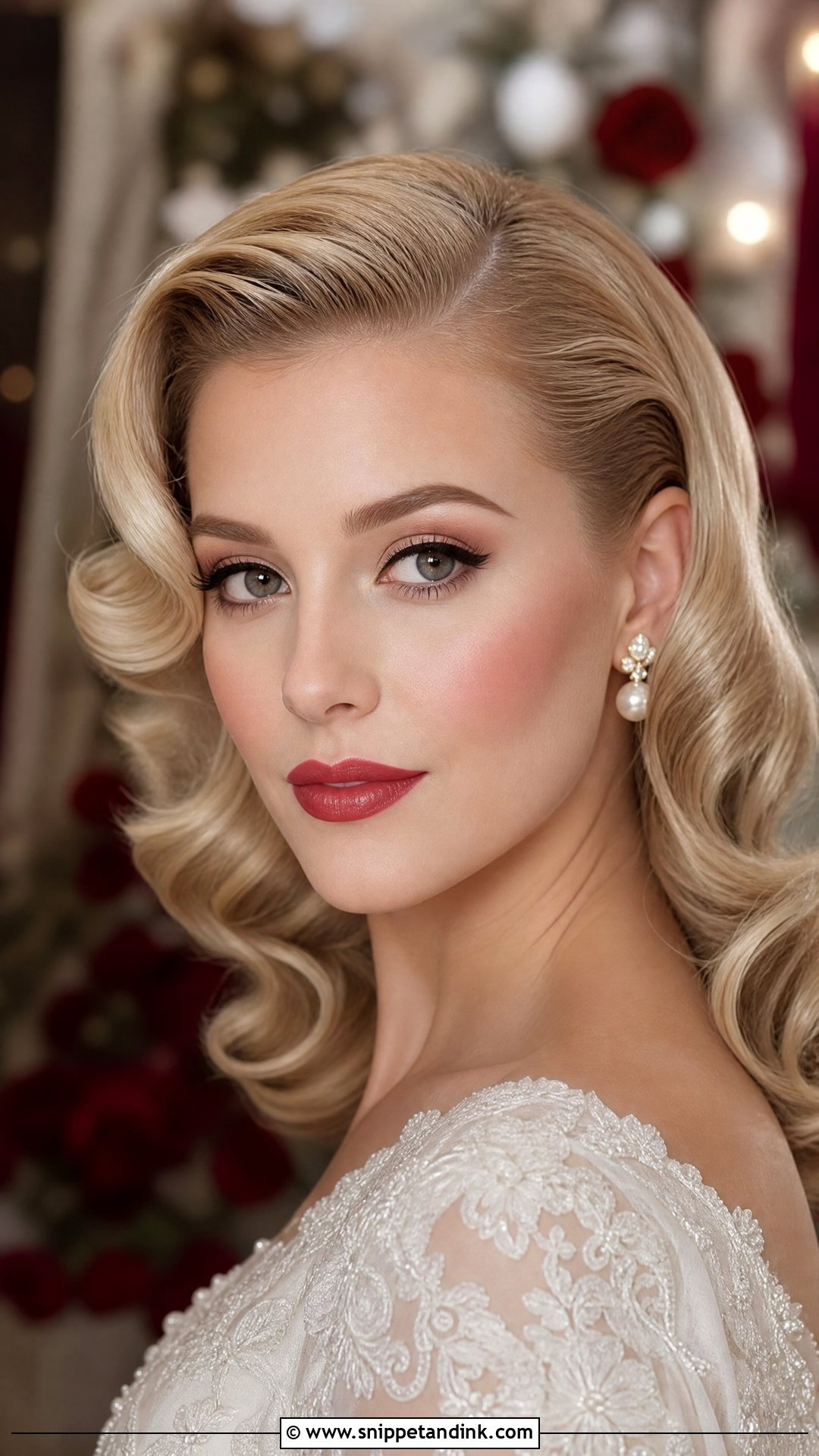Vintage Winter Bridal Makeup - Snippet and Ink - 20 Winter Bridal Makeup Ideas