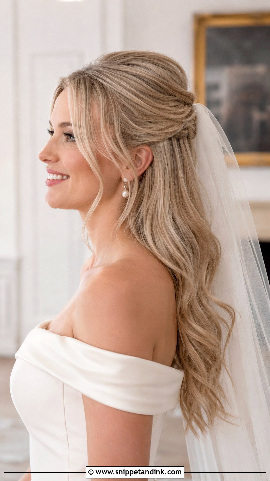 Volume Bridal Hair With Veil - Snippet and Ink - 15 Volume Bridal Hair Ideas