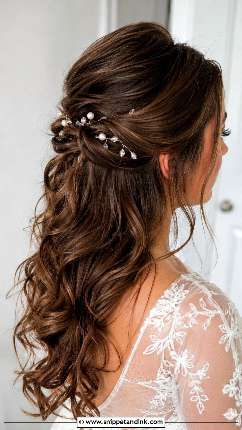 Volume Half Up Half Down Bridal Hair - Snippet and Ink - 15 Volume Bridal Hair Ideas