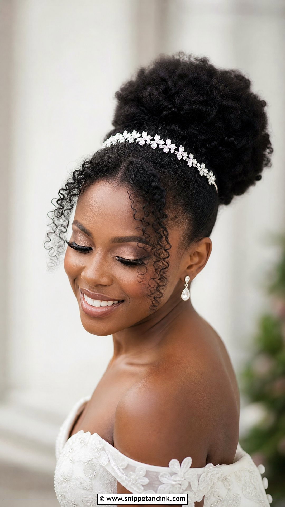 Voluminous Afro Bun - Snippet and Ink - 20 Wedding Bun Hairstyles for Black Women