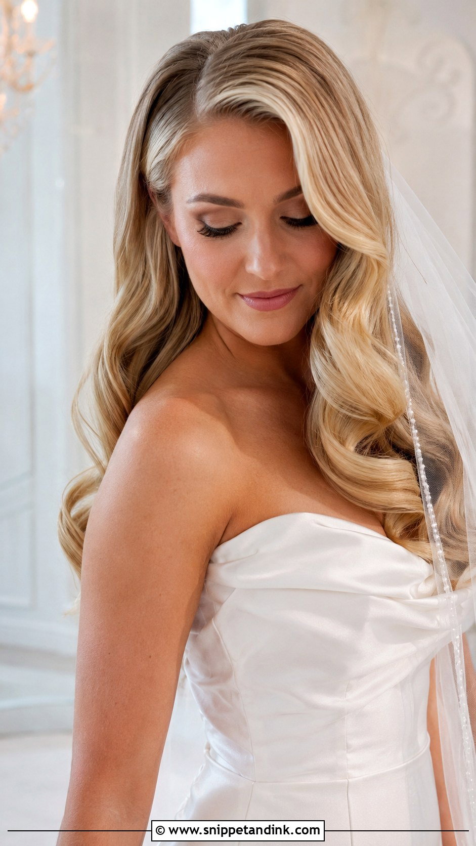 Voluminous Blonde Blowout - Snippet and Ink - 20 Long Blonde Wedding Hair Ideas