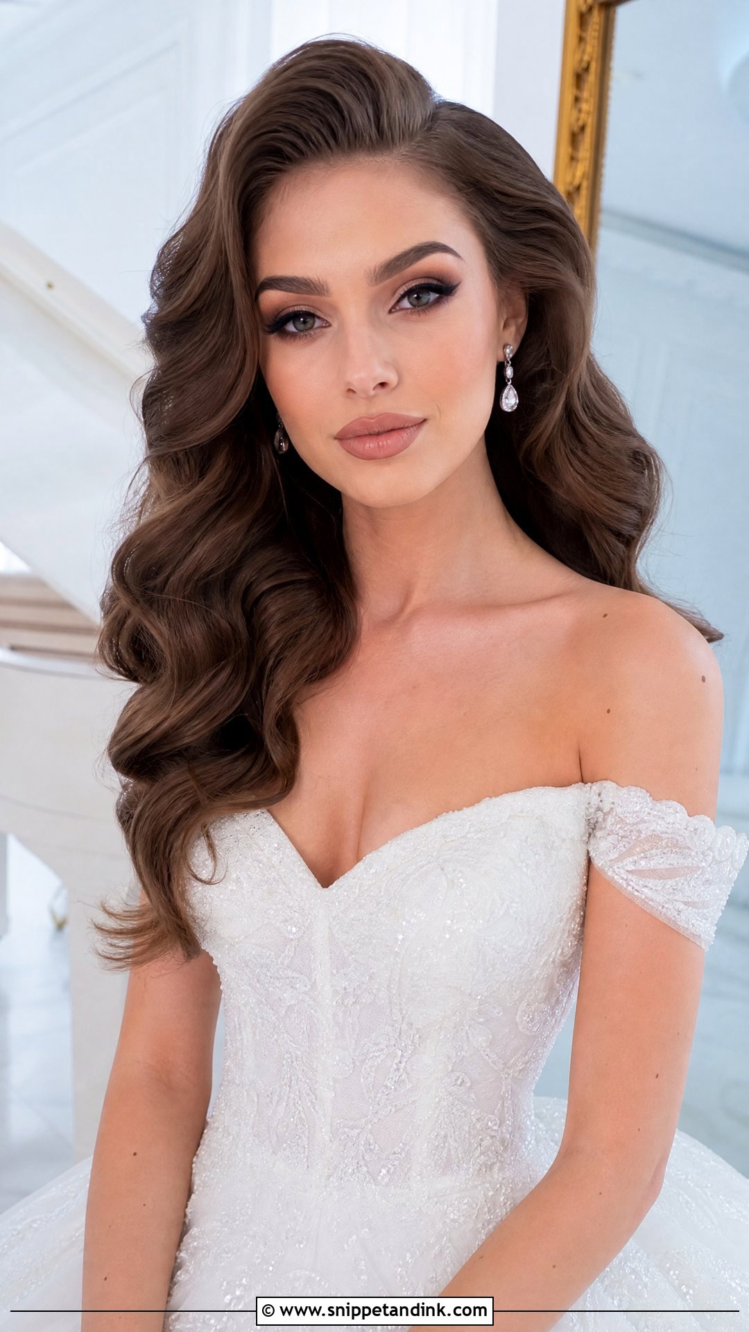 Voluminous Blowout Bridal Hair - Snippet and Ink - 20 Open Hair Bridal Hairstyles