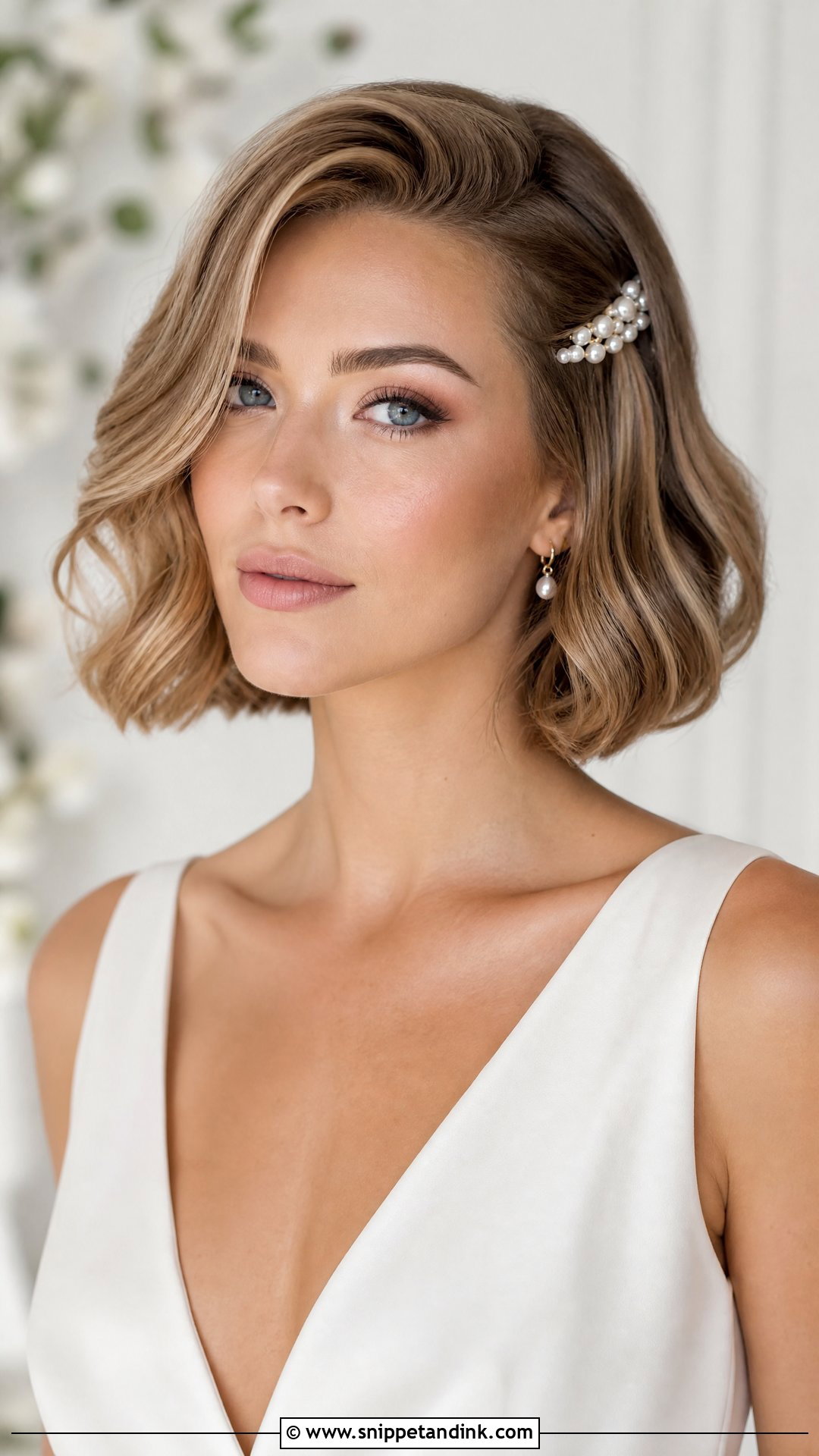Voluminous Bob Bridal Hairstyle For Long Face - Snippet and Ink - 15 Bridal Hairstyle for Long Face Ideas