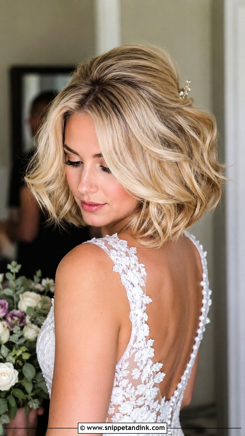 Voluminous Bob With Backcomb - Snippet and Ink - 25 Short Bob Wedding Hairstyles