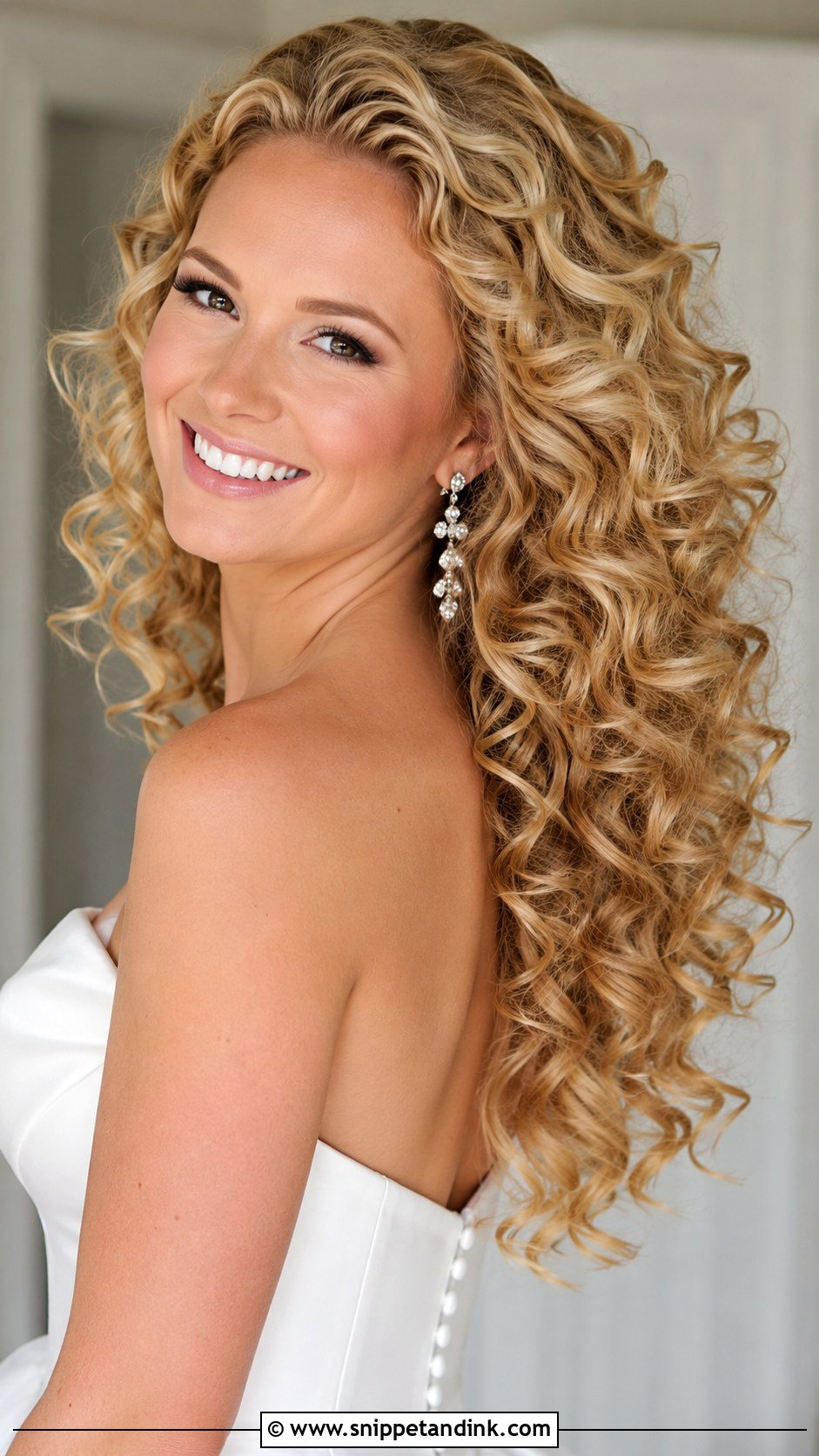 Voluminous Bouncy Curls - Snippet and Ink - 35 Bridal Hair Down Ideas
