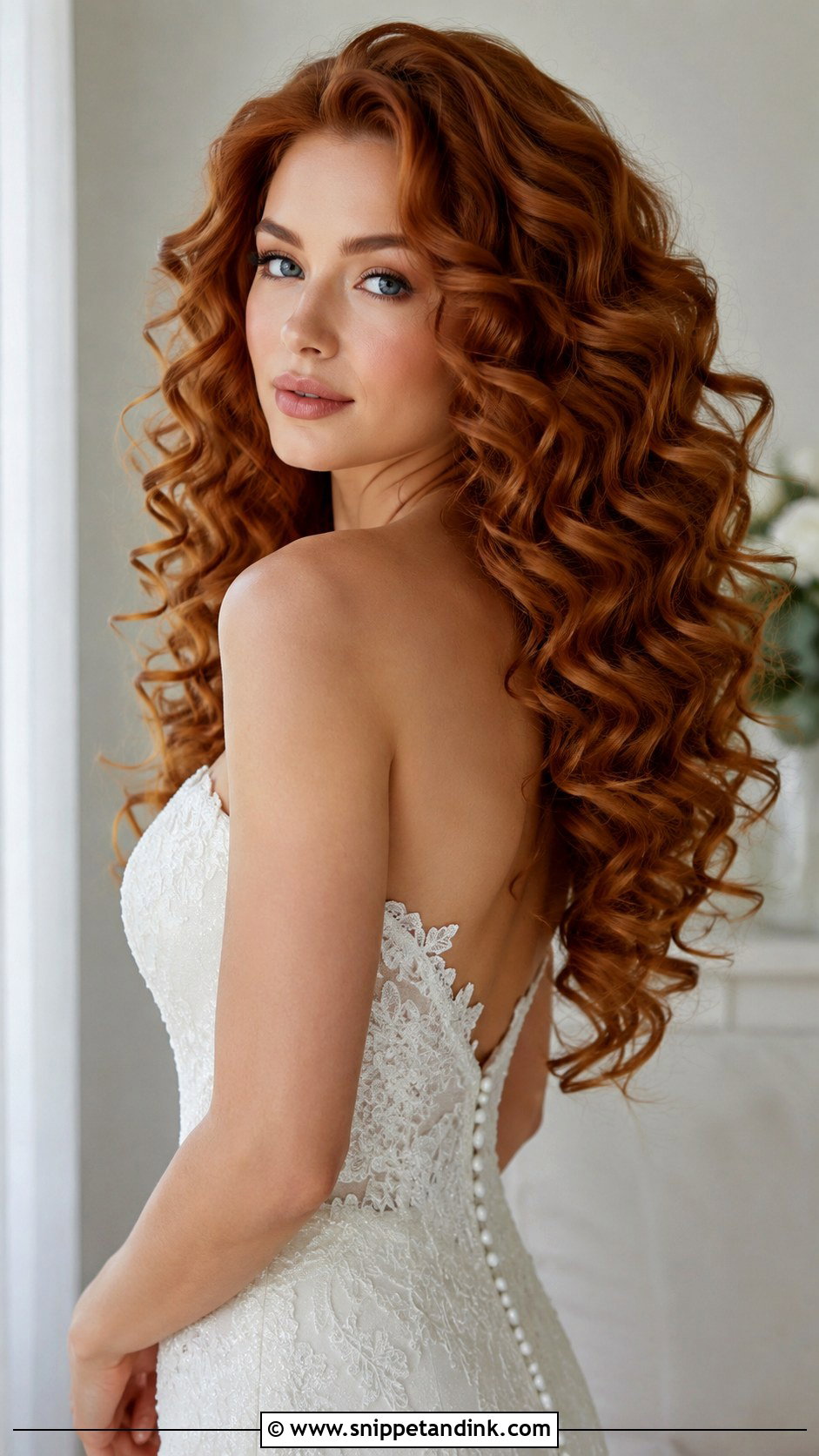 Voluminous Bouncy Curls for Long Wedding Hair - Snippet and Ink - 20 Long Open Hair Wedding Hairstyles