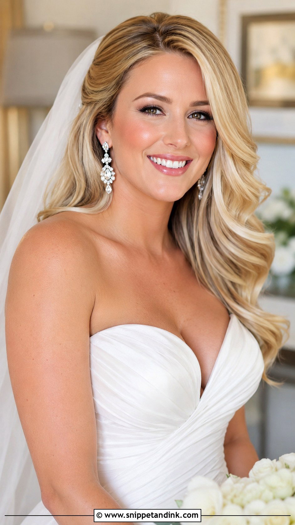 Voluminous Bridal Blowout - Snippet and Ink - 30 Wedding Day Hair Ideas