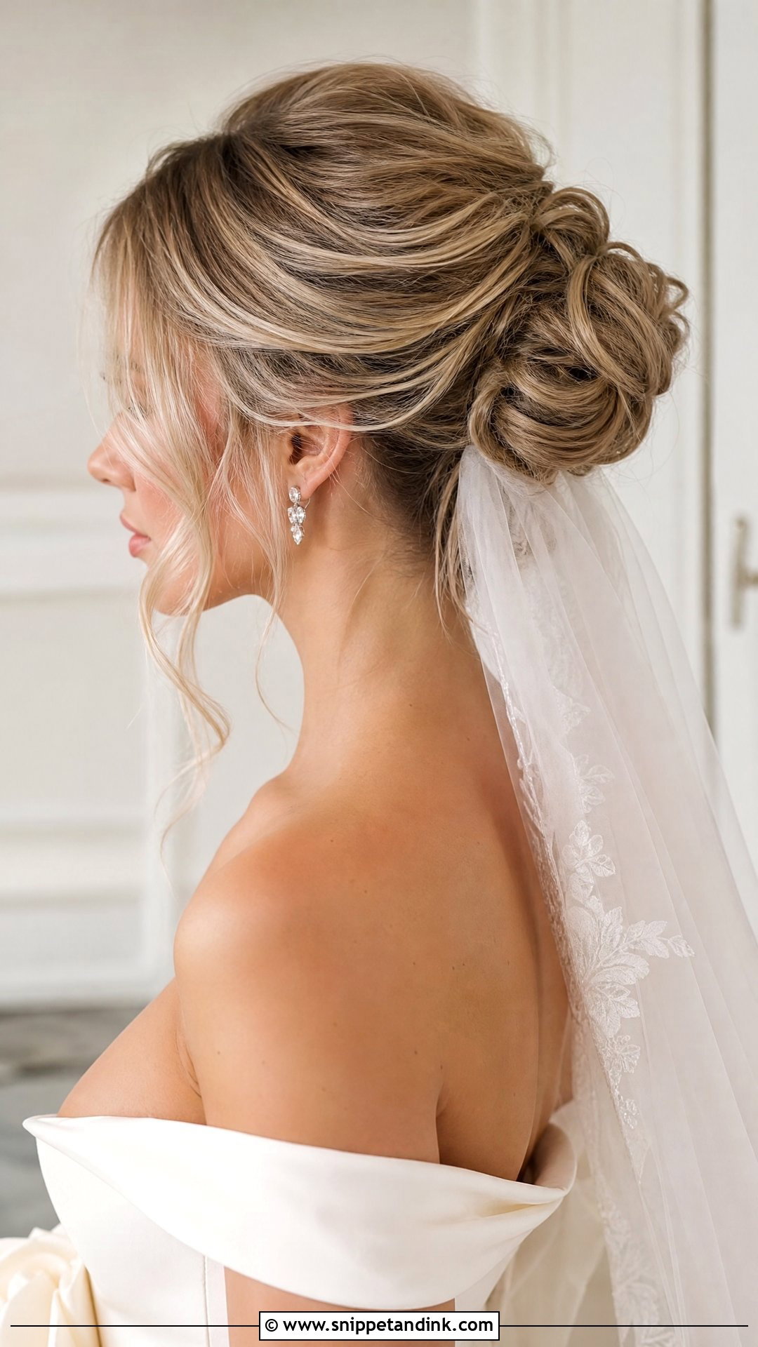 Voluminous Bridal Hair With Veil - Snippet and Ink - 20 Voluminous Bridal Hair Ideas