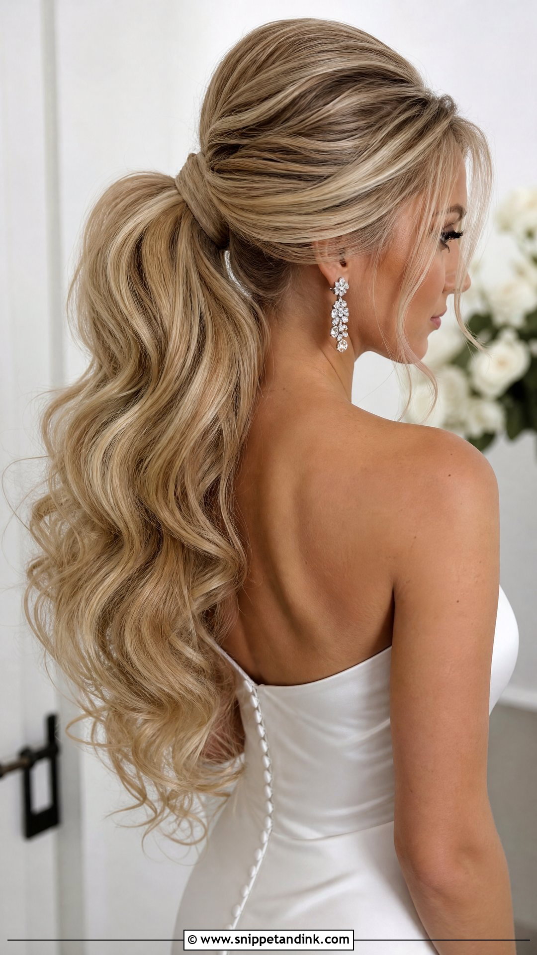 Voluminous Bridal Ponytail - Snippet and Ink - 15 Bridal Hairstyle Ponytail Ideas