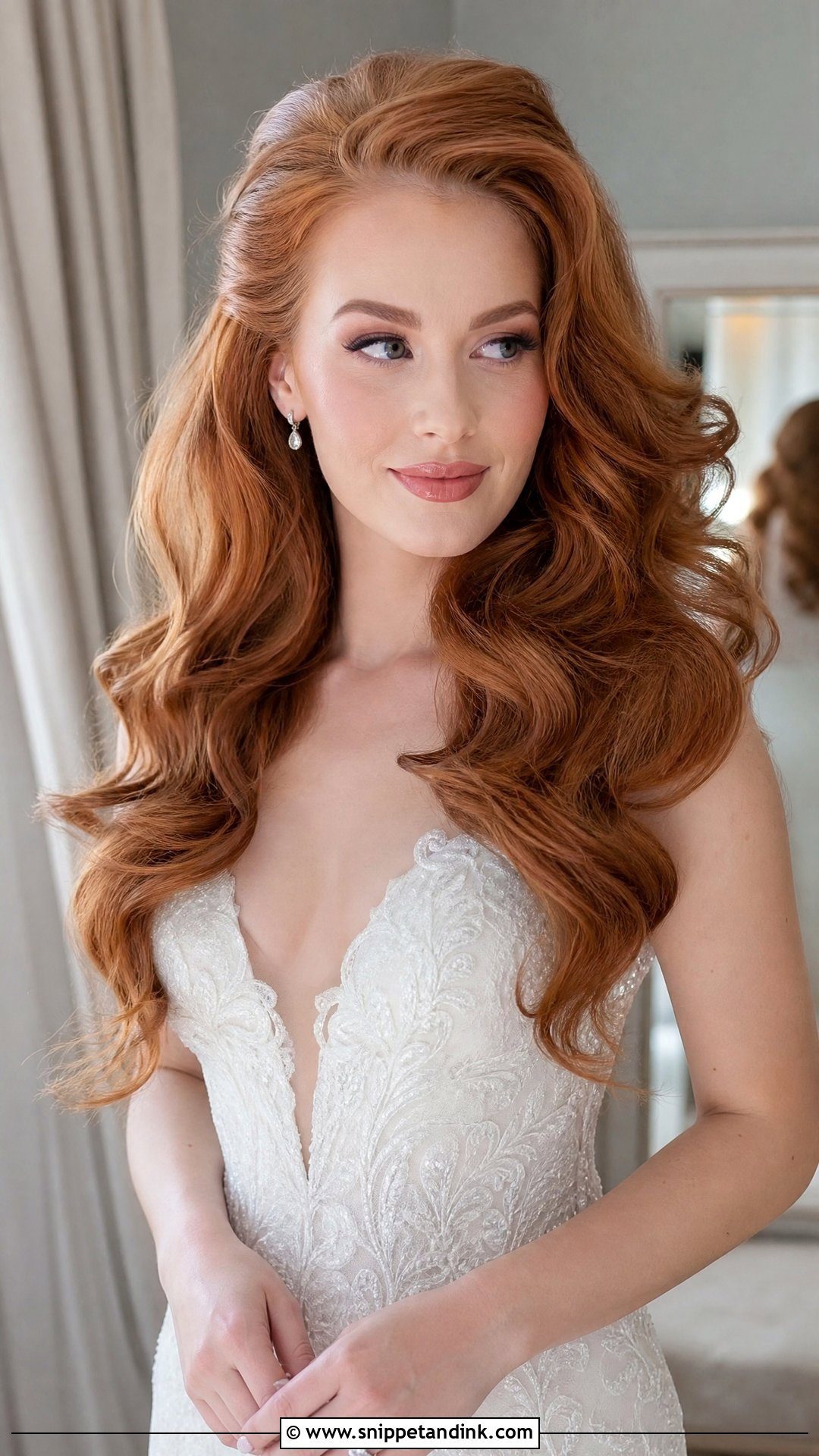 Voluminous Bridal Waves With Extra Body - Snippet and Ink - 20 Long Hair Bridal Waves