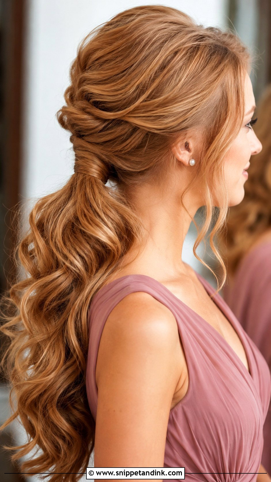 Voluminous Bridesmaid Low Ponytail - Snippet and Ink - 20 Bridesmaid Low Ponytail Ideas